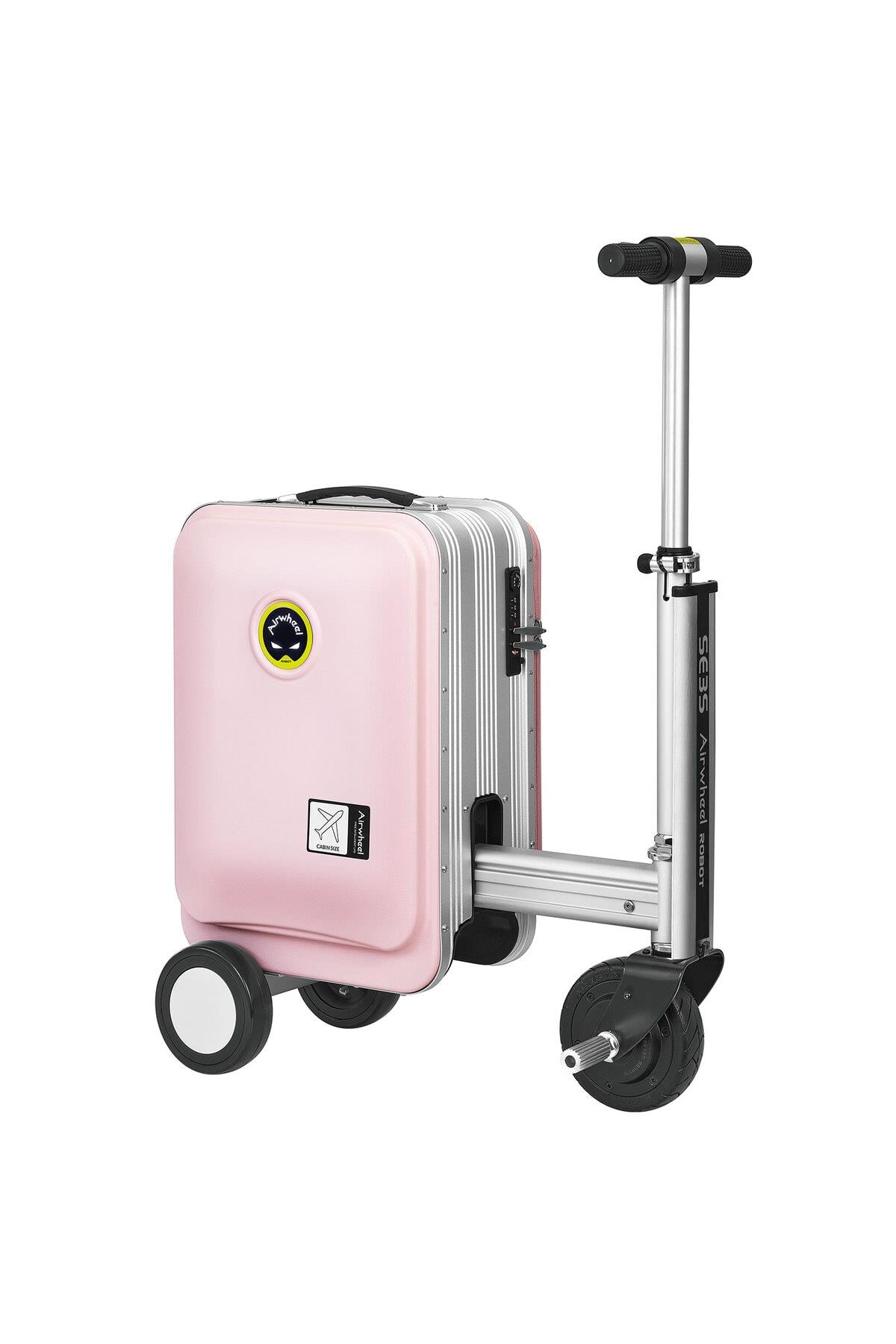 AirWheel SE3S Elektrikli Binilebilir Scooter Valiz Pembe