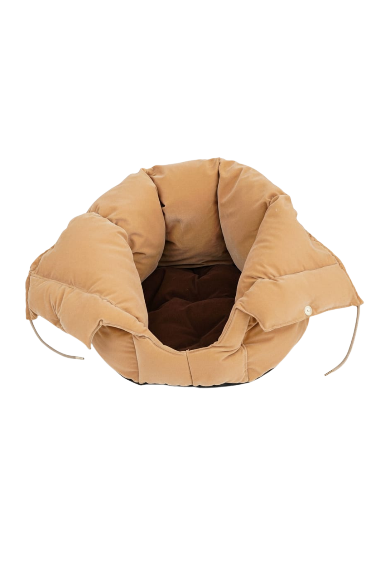 Reyo Max Design Maxie Dream Pouch Kedi Yuvası ve Köpek Yatağı Latte – Yumuşak, Konforlu Peluş Kedi Evi ve Evcil Hayvan Yatağı
