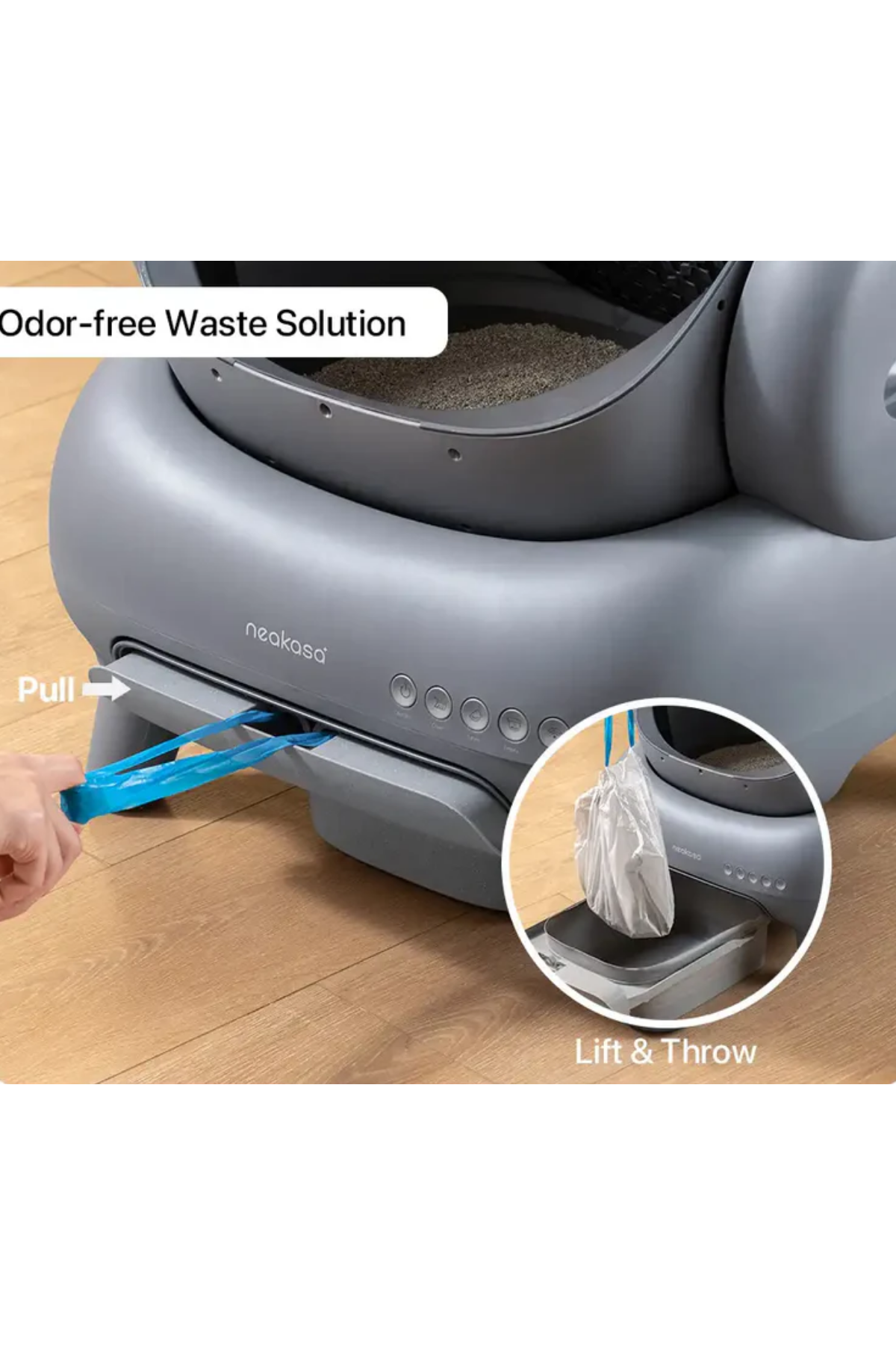 Neakasa üstü açık akıllı otomatik kedi tuvaleti app kontrollü UV temizlemeli