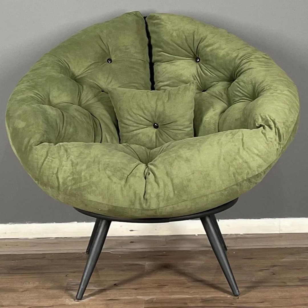 Hmplast Pepe Modern Tekli Koltuk Berjer Yeşil
