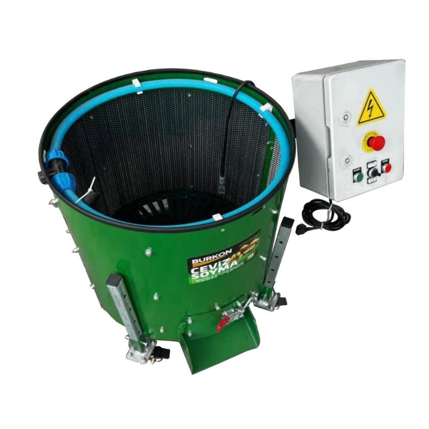 Burkon 190 Litre Rendeli Devir Ayarlı Ceviz Soyma Makinesi