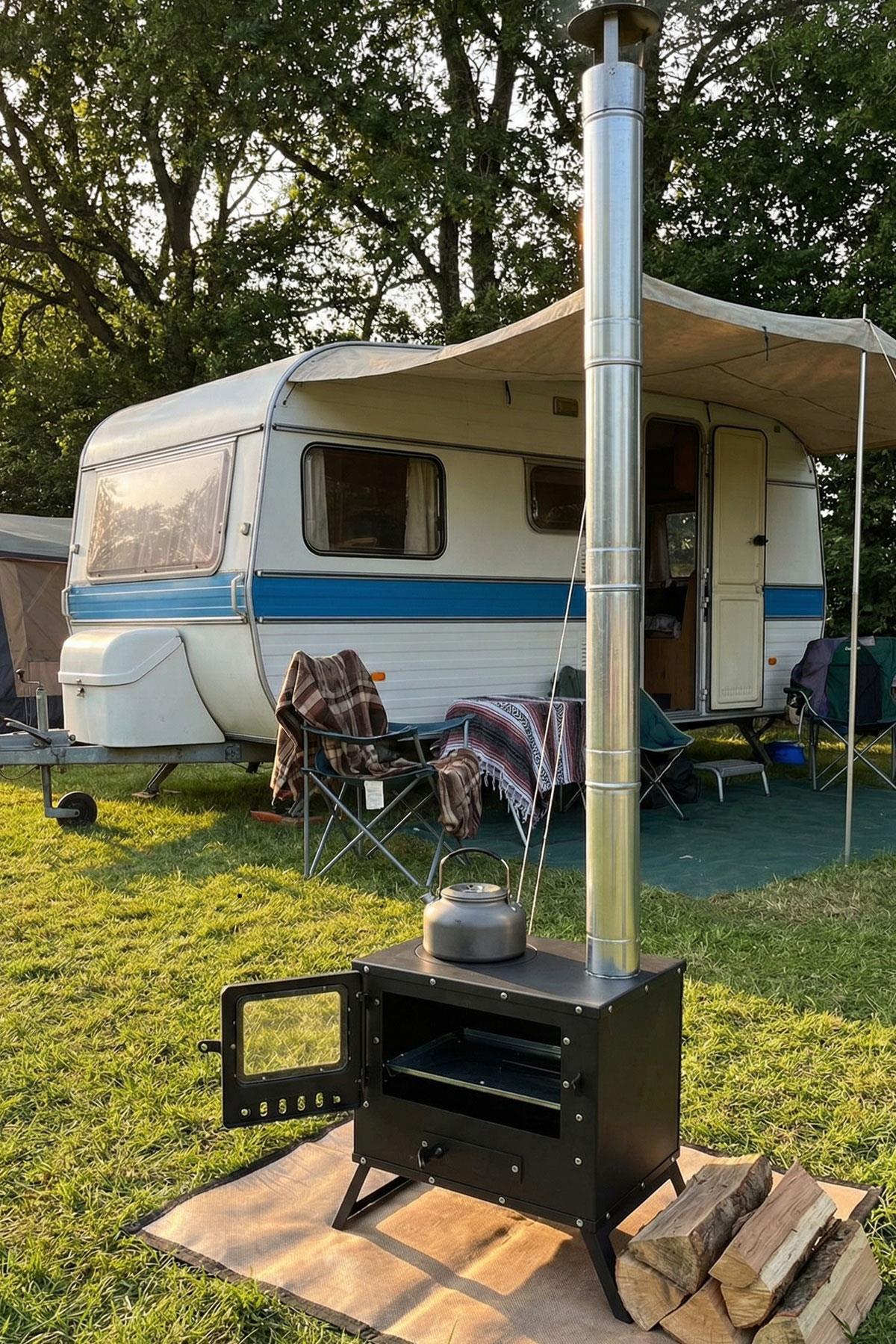 Kadıoğlu KS45 Portatif Kamp, Çadır, Karavan Sobası