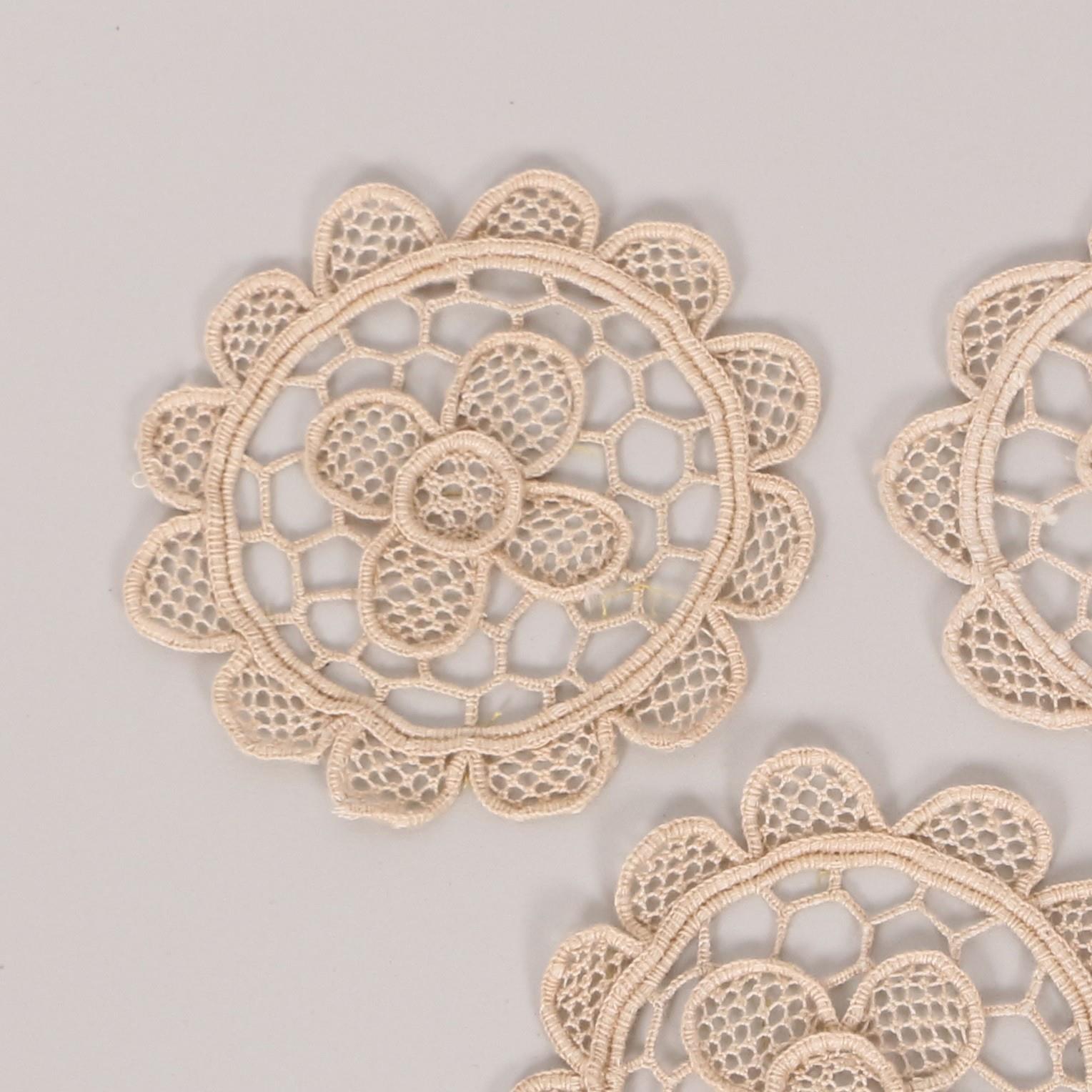 Mylamp Tığ Örgüsü Dantel 6'lı Bardak Altlığı 10cm - TIGALT-100