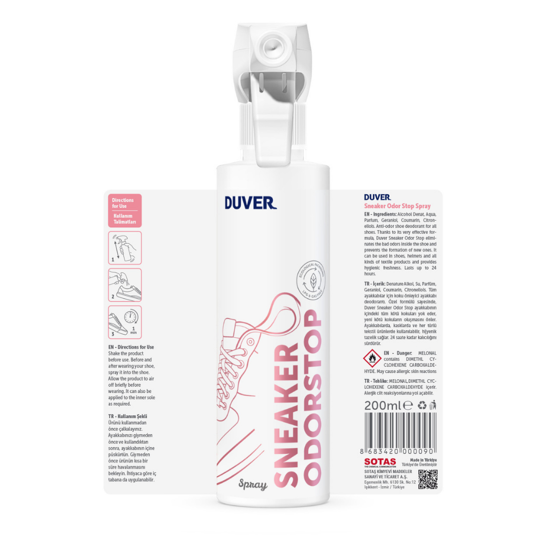 Duver Ayakkabı Deodorantı 200 ml