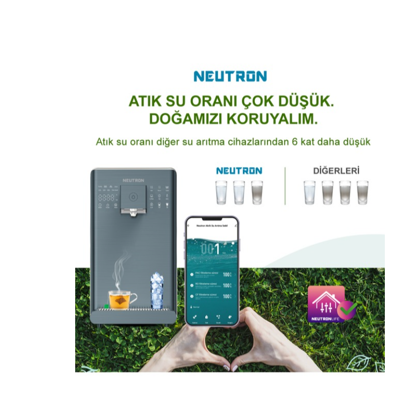 Neutron NTL-SU20C6WB Sıcak Soğuk Tezgah Üstü Arıtmalı Su Sebili