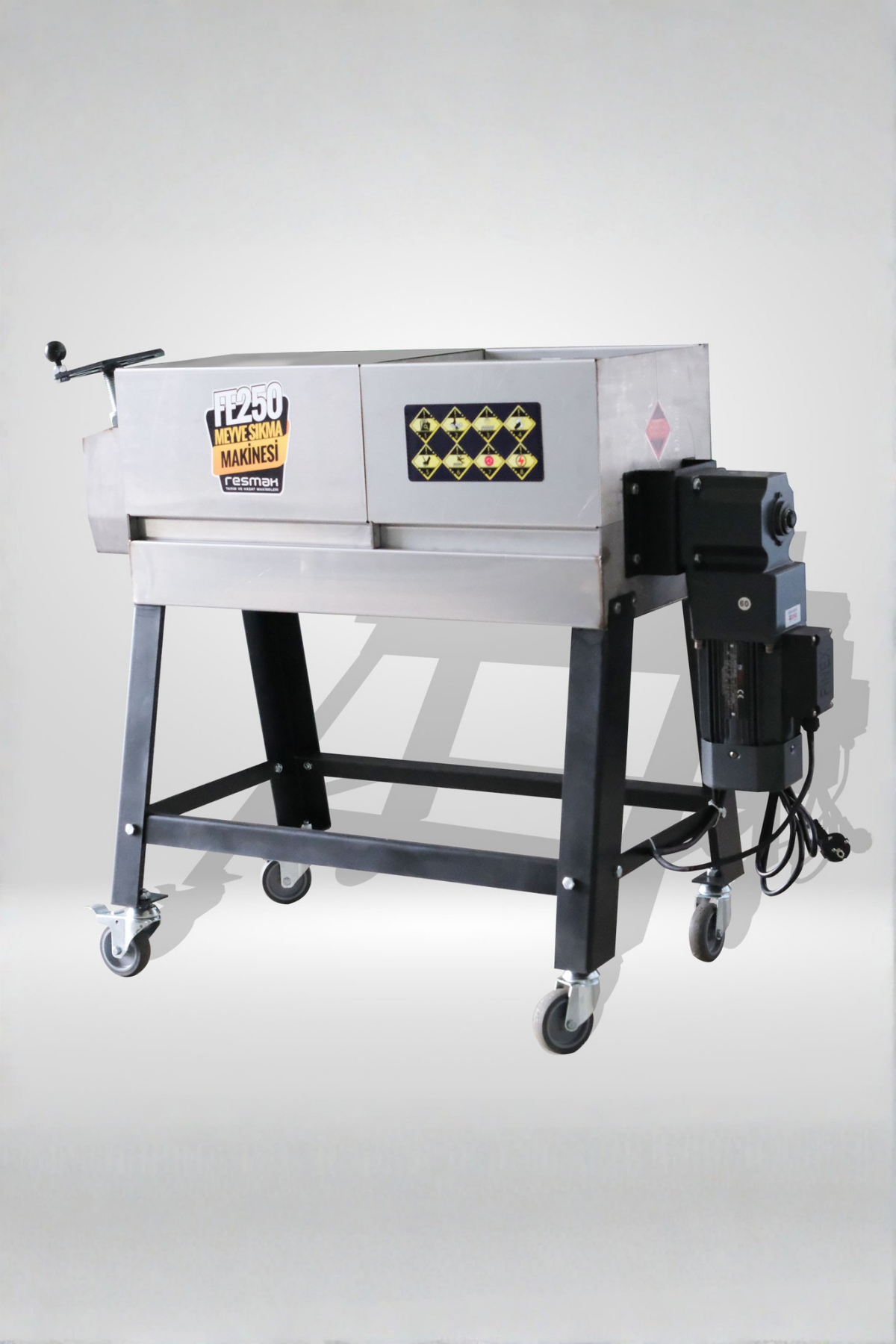 Resmak FE250 250 Kg/Saat Kapasite Dut ve Üzüm Sıkma Şıra Makinesi