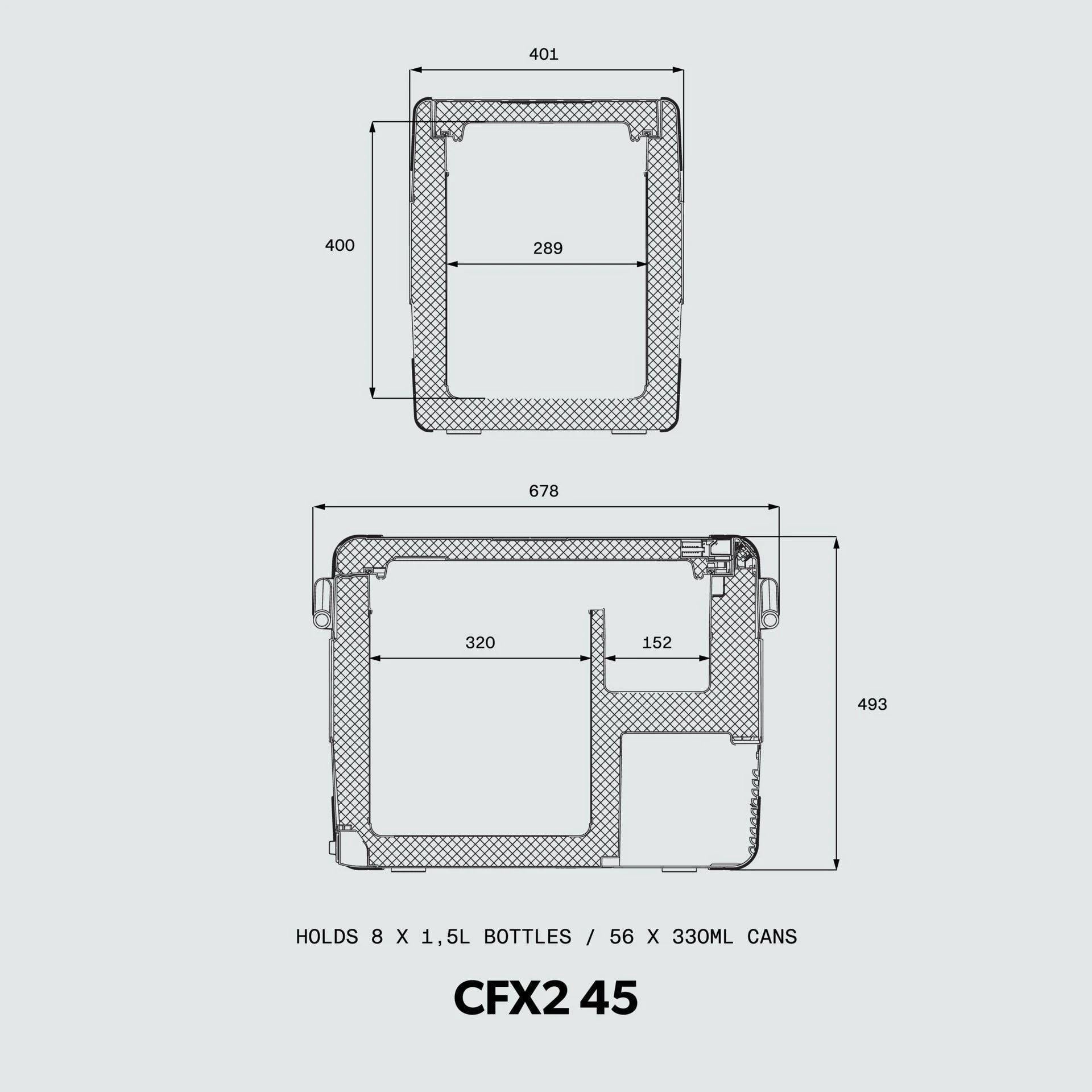 Dometic CFX245 12/24v 45 Litre Kompreörlü Oto Buzdolabı