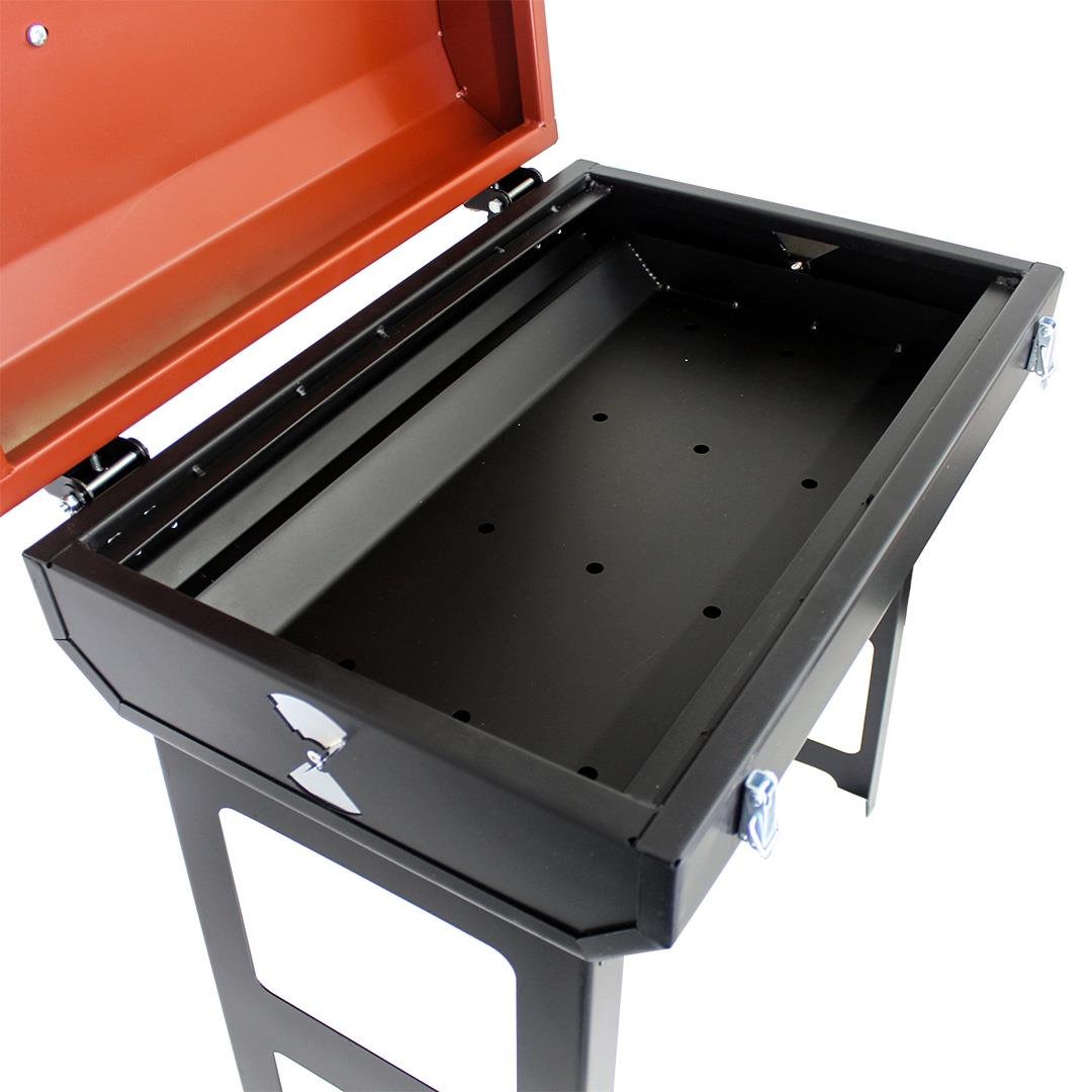 Grillmate Cookout Katlanır Ayak Kilitli Barbekü Mangal-Kırmızı