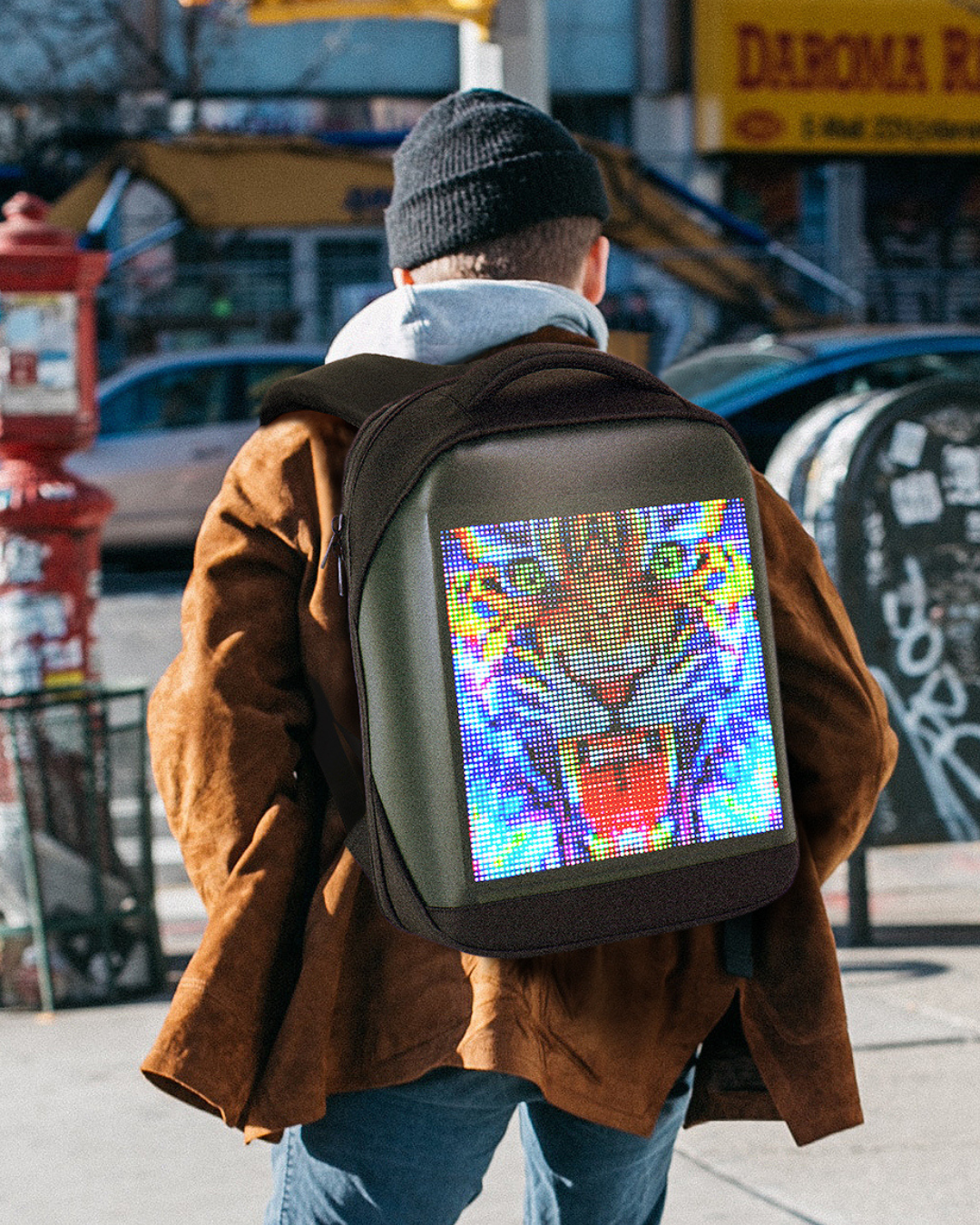 Reyo PixelBag Led Çocuk Çantası Siyah