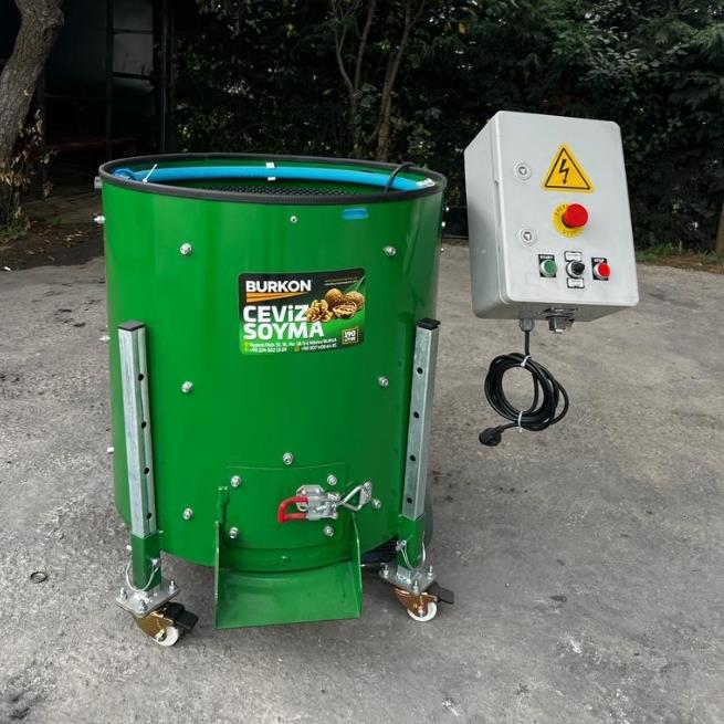 Burkon 190 Litre Rendeli Devir Ayarlı Ceviz Soyma Makinesi