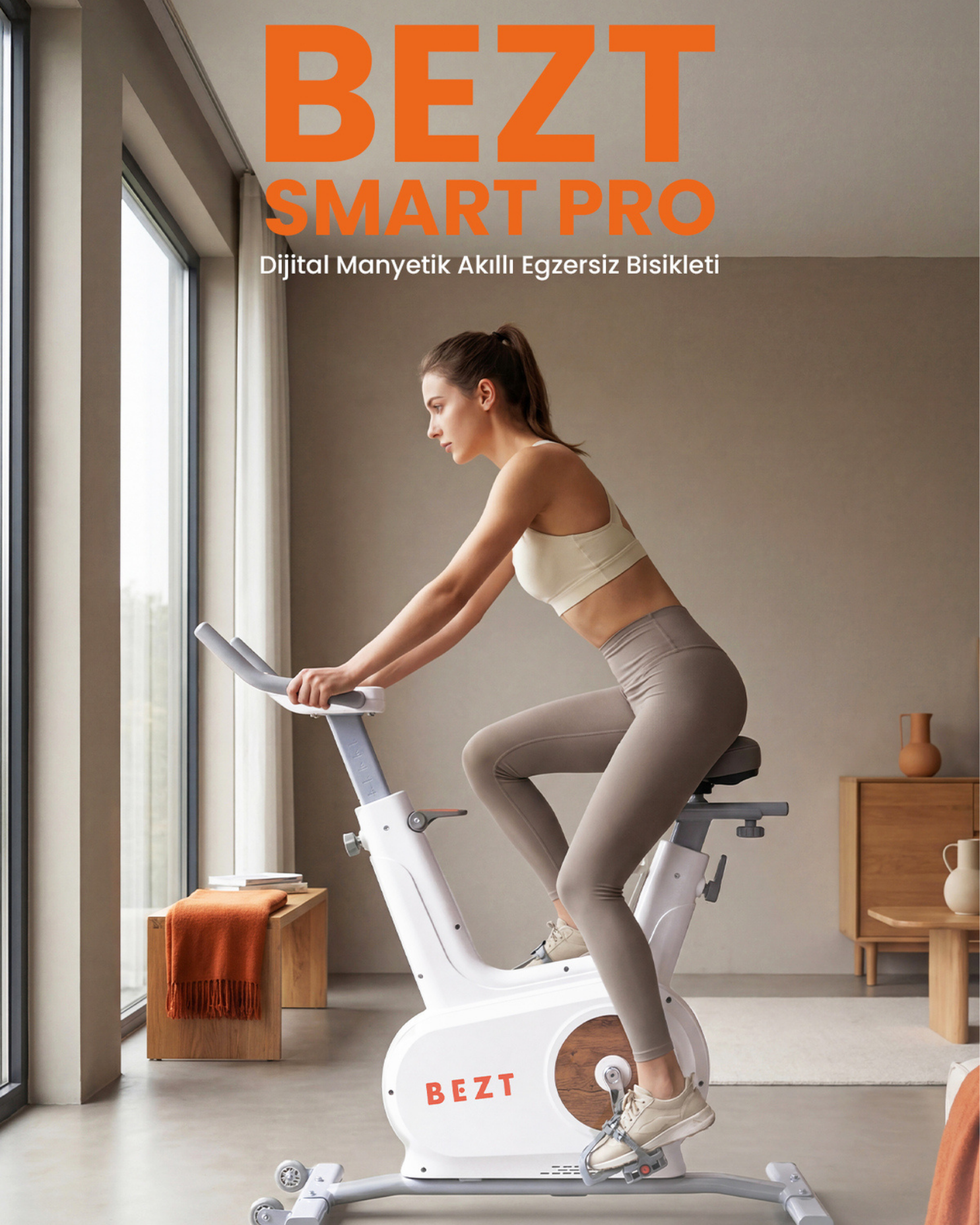 Bezt Smart Pro Dijital Manyetik Akıllı Egzersiz Bisikleti