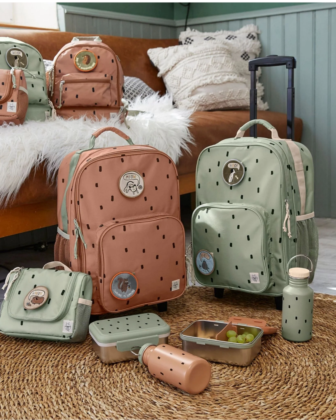 Lassig Happy Prints Organizer Caramel