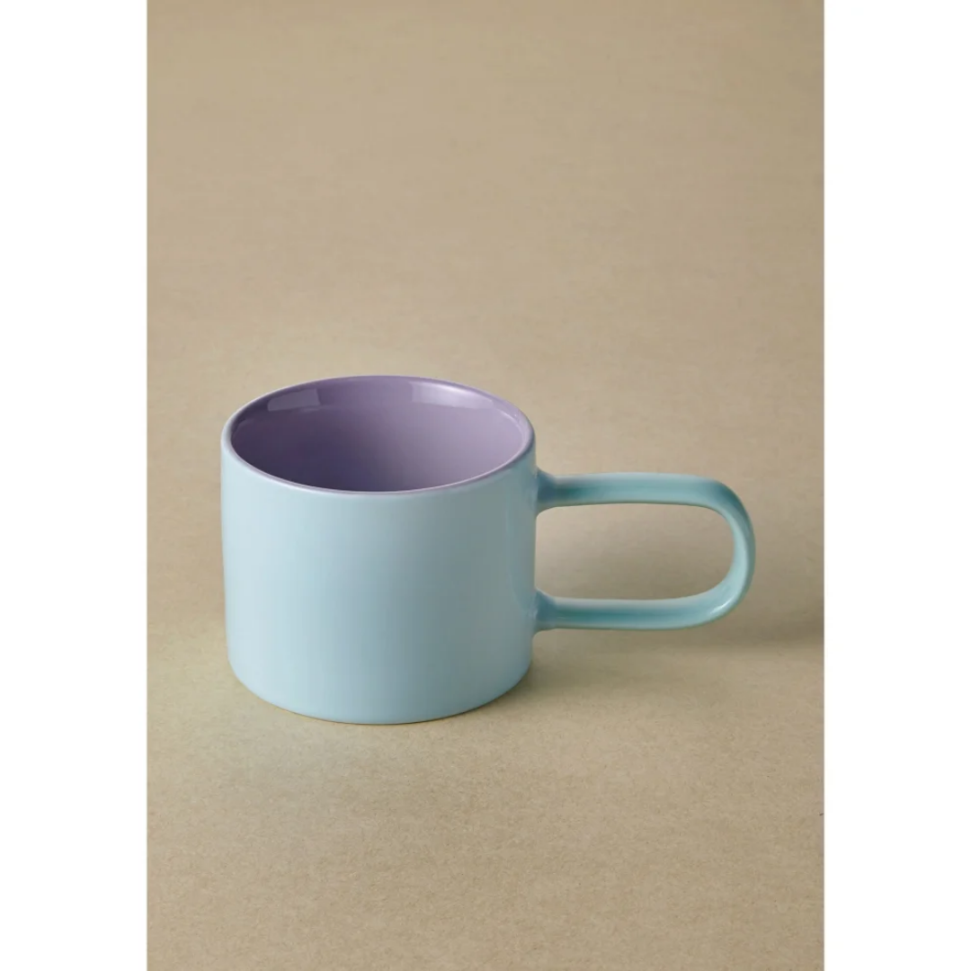 The Mia Rainbow Porselen Kupa Mavi 270 ml