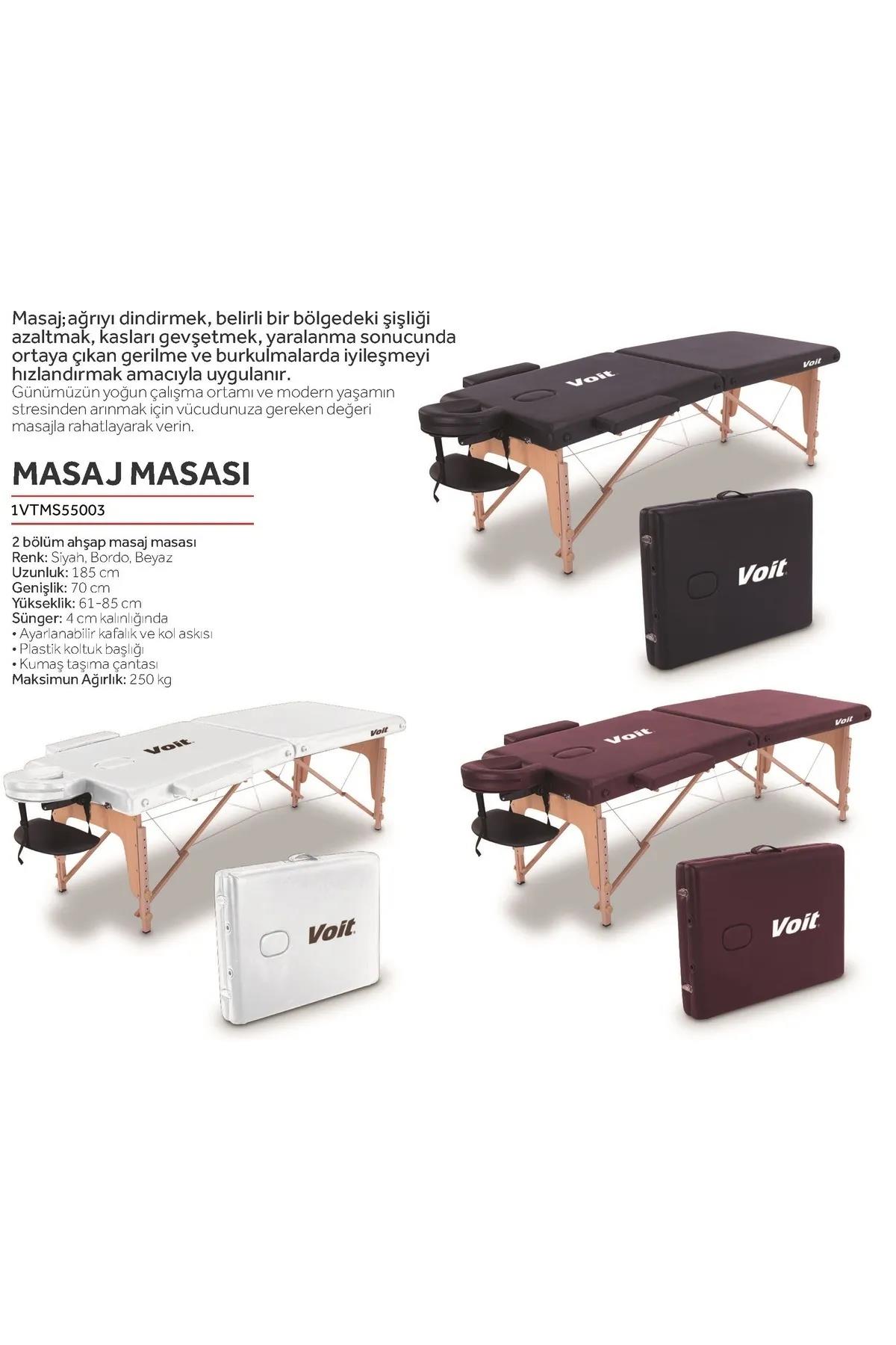 Voit 55003 Katlanabilir Masaj Masası - Bordo