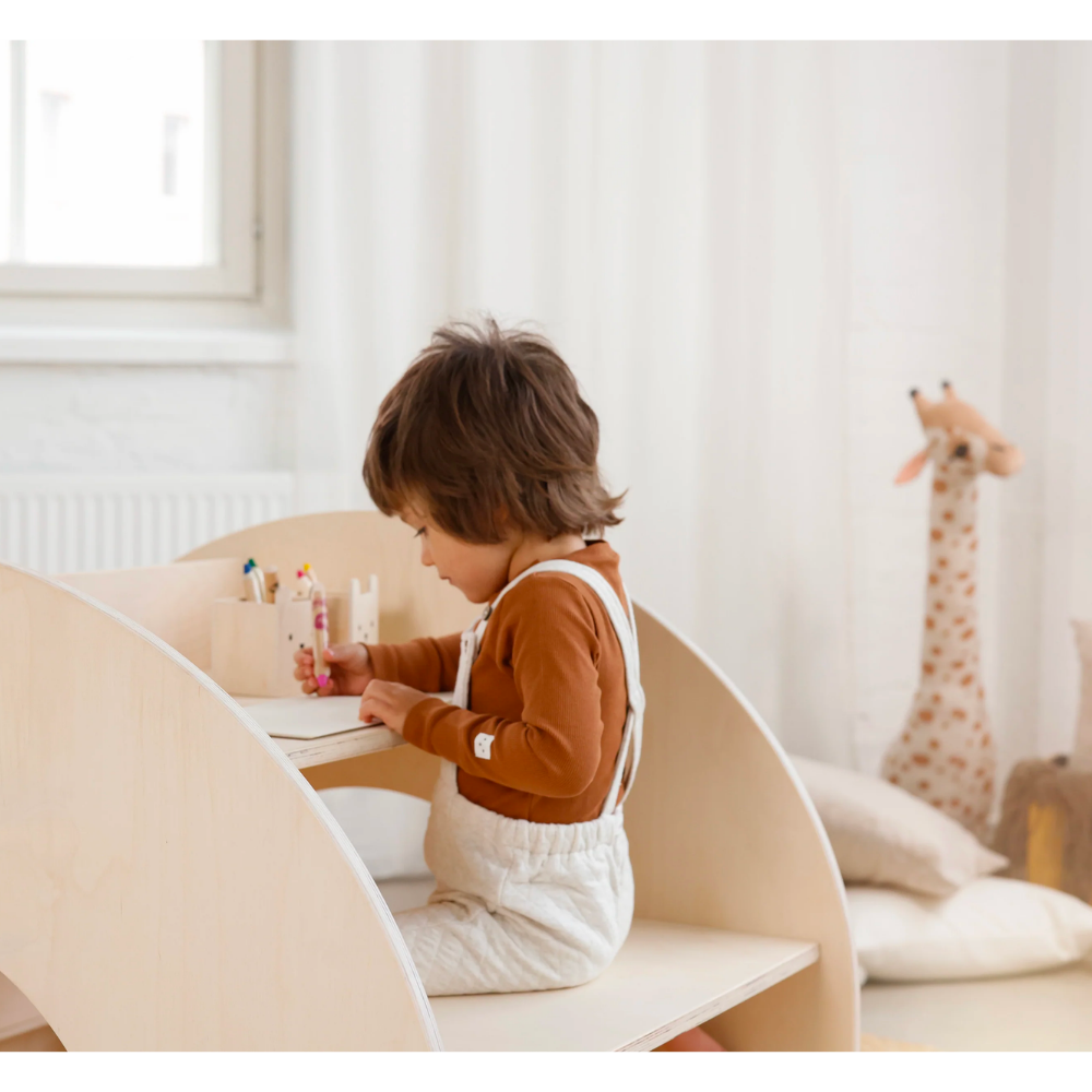 Reyo Micki Montessori Kitaplıklı Çalışma Masası