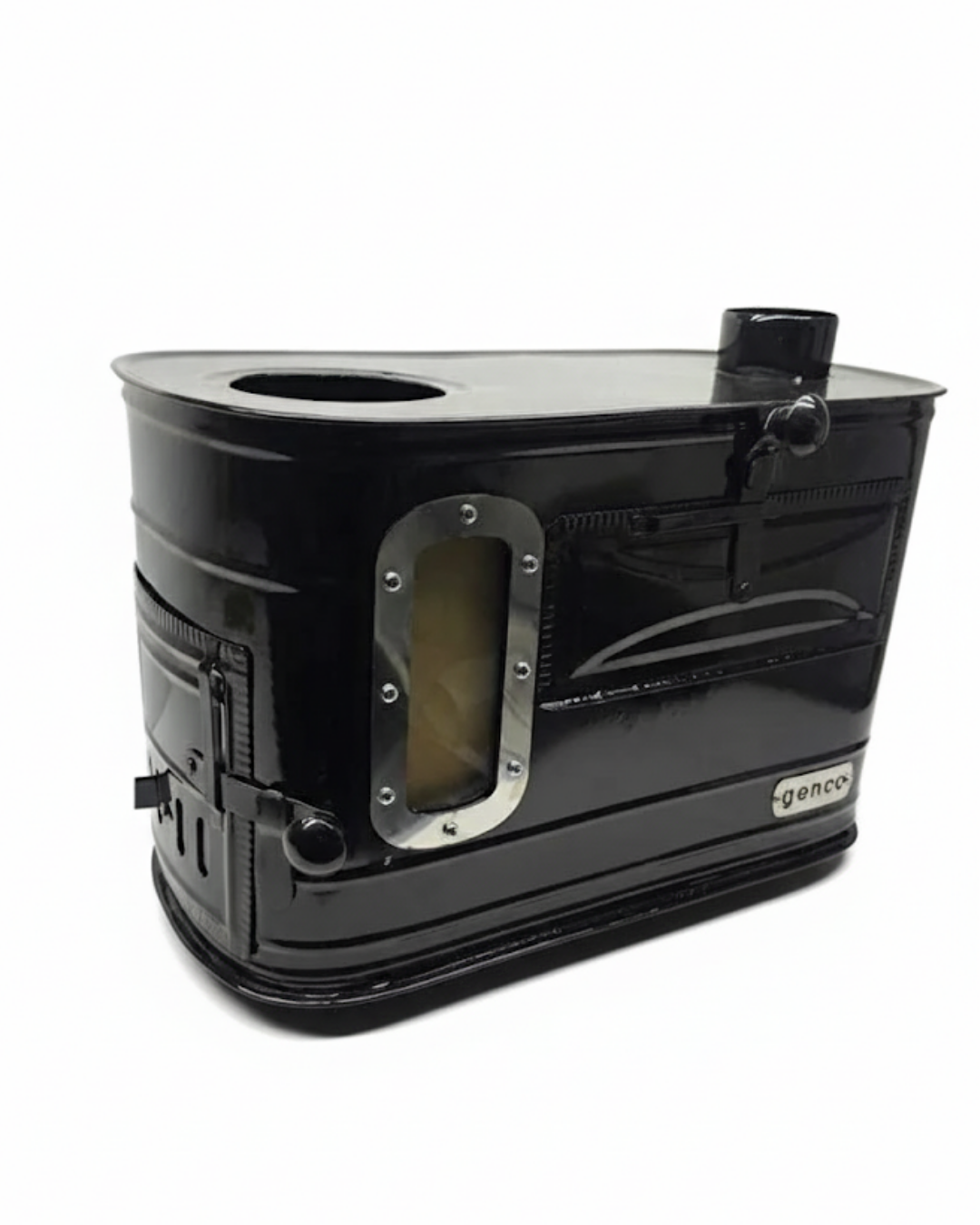 Genco GK02 Şömineli Fırınlı Kamp Sobası Taşınabilir Çadır Sobası