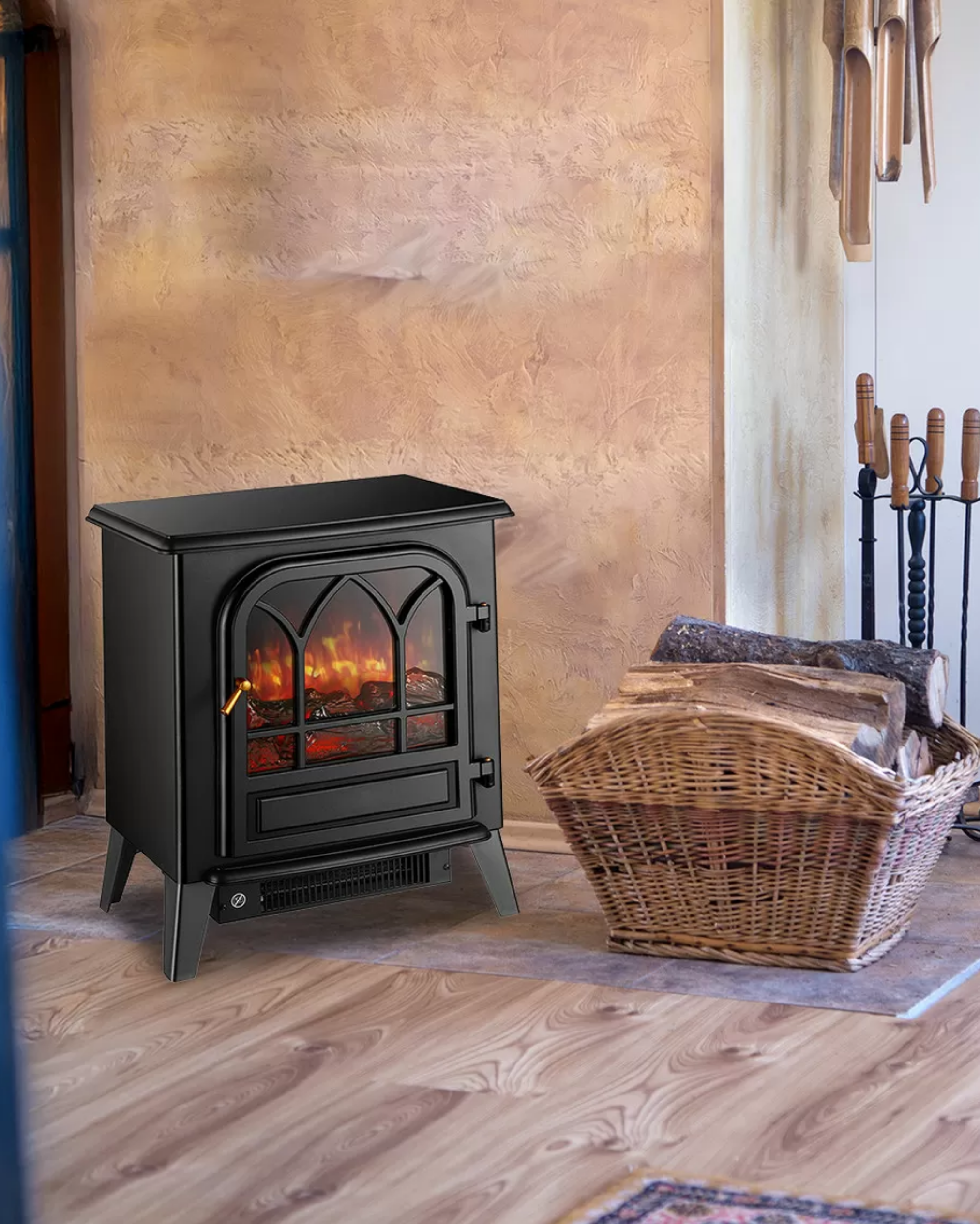 Dlc Flamix 1950W Dekoratif Ayaklı Şömine