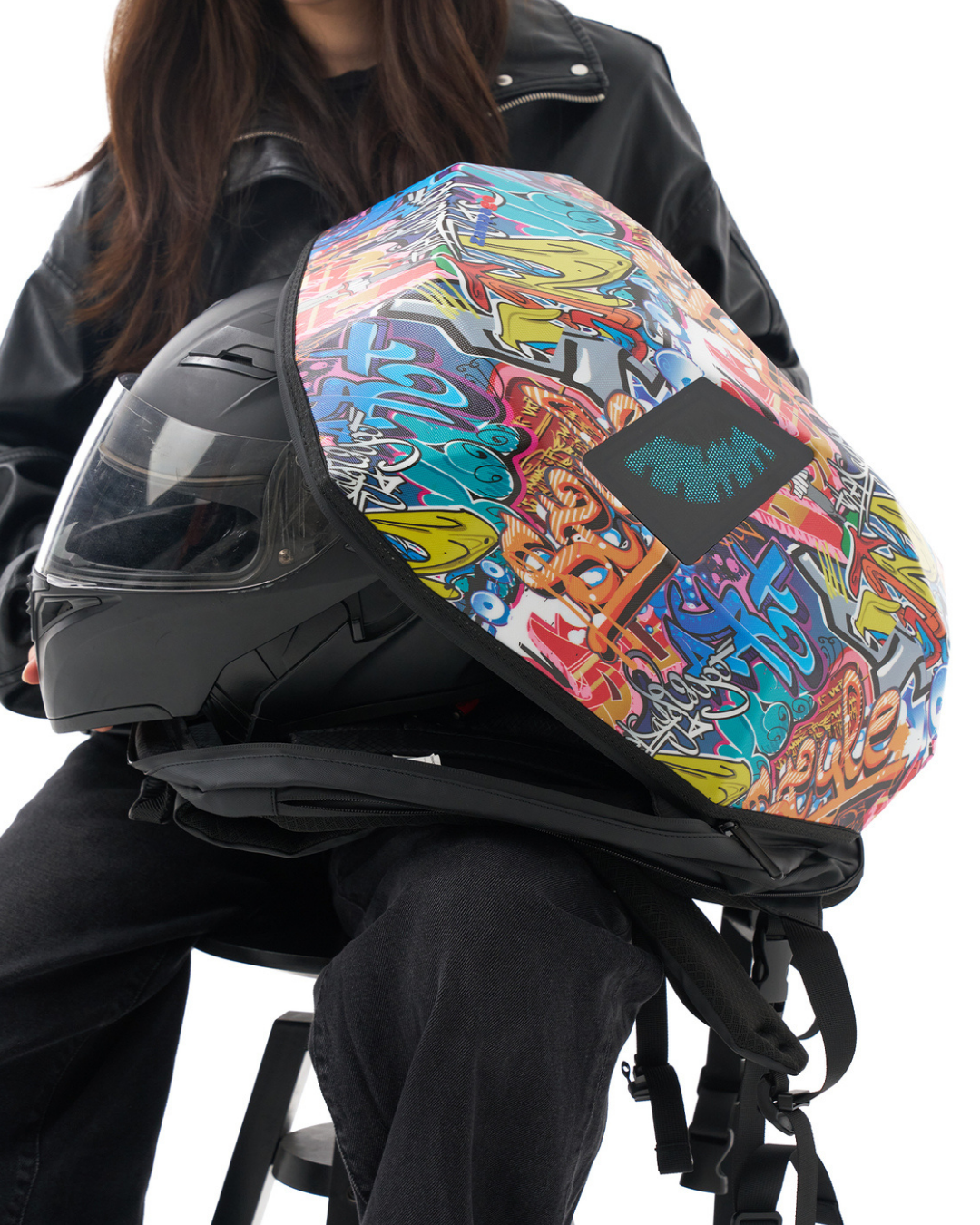 Zampago Ironman Bold Grafitti Led Işıklı Sırt Çantası