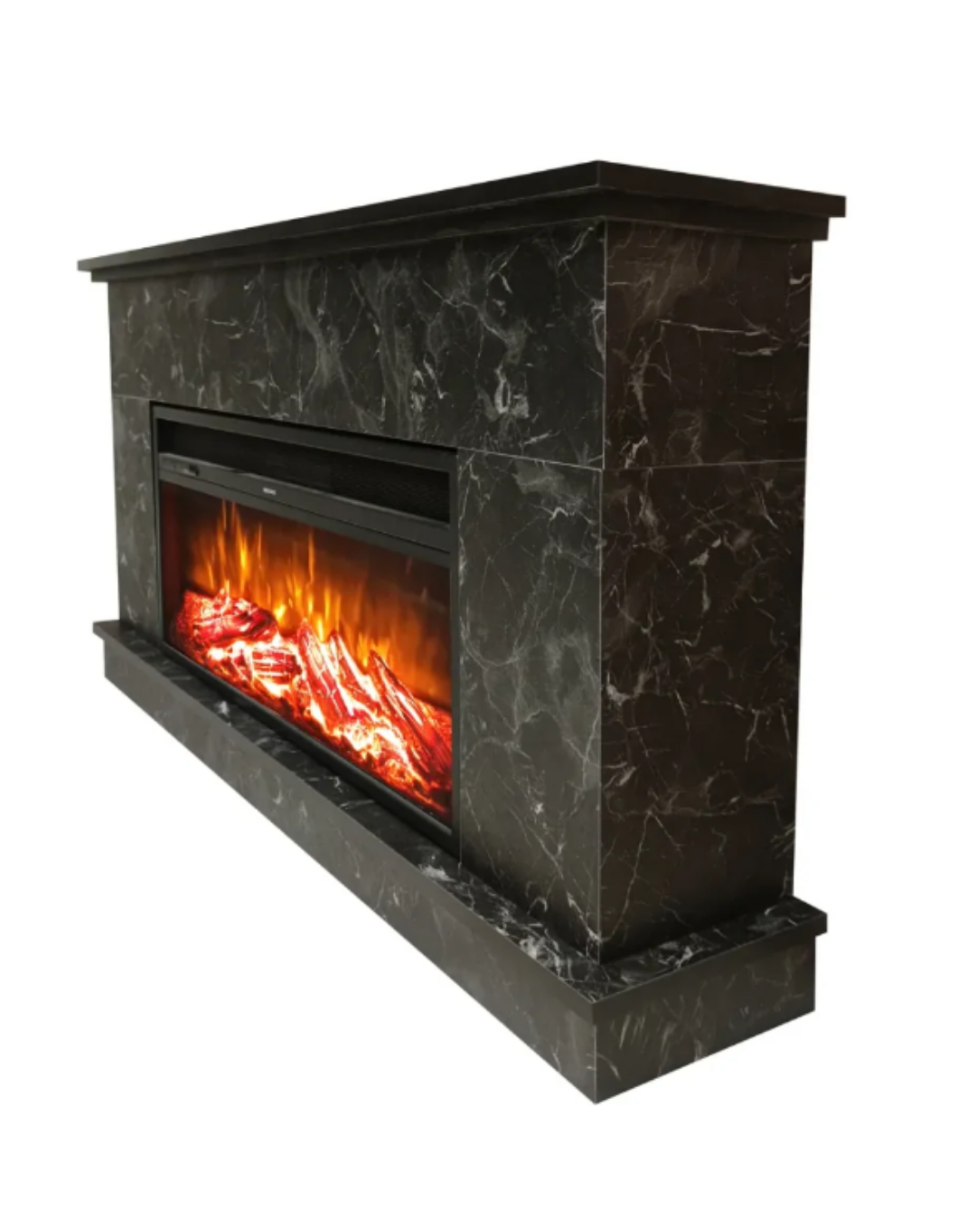Dlc 1175M Siyah Mermer Desen 1800 Watt Dekoratif Elektrikli Şömine