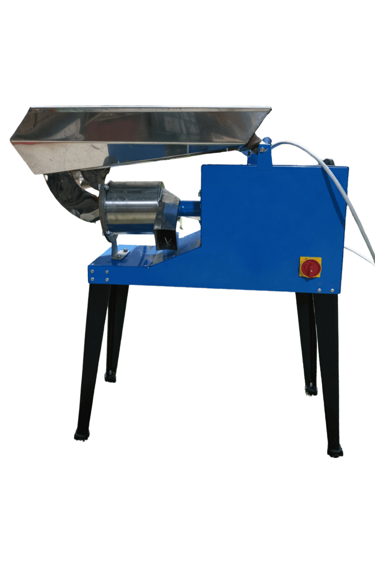 OGT BT-712M 700 Kg/Saat Kapasiteli 3 HP Mavi Ayaklı Profesyonel Domates, Biber Salça Makinesi, Salça Çekme Makinesi