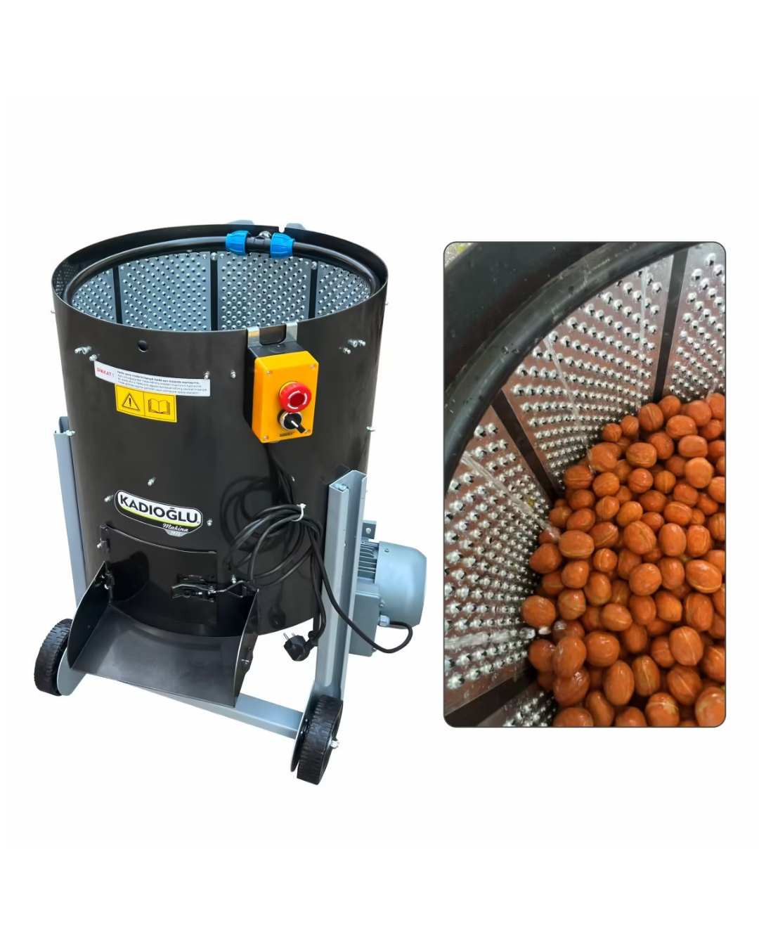 Kadıoğlu CKS100 100 Litre Rendeli Tip Ceviz Soyma Makinesi