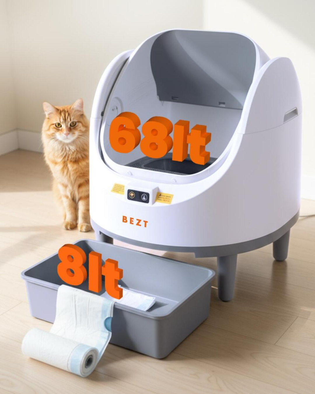Bezt Pure Cat Otomatik Akıllı Kedi Tuvaleti