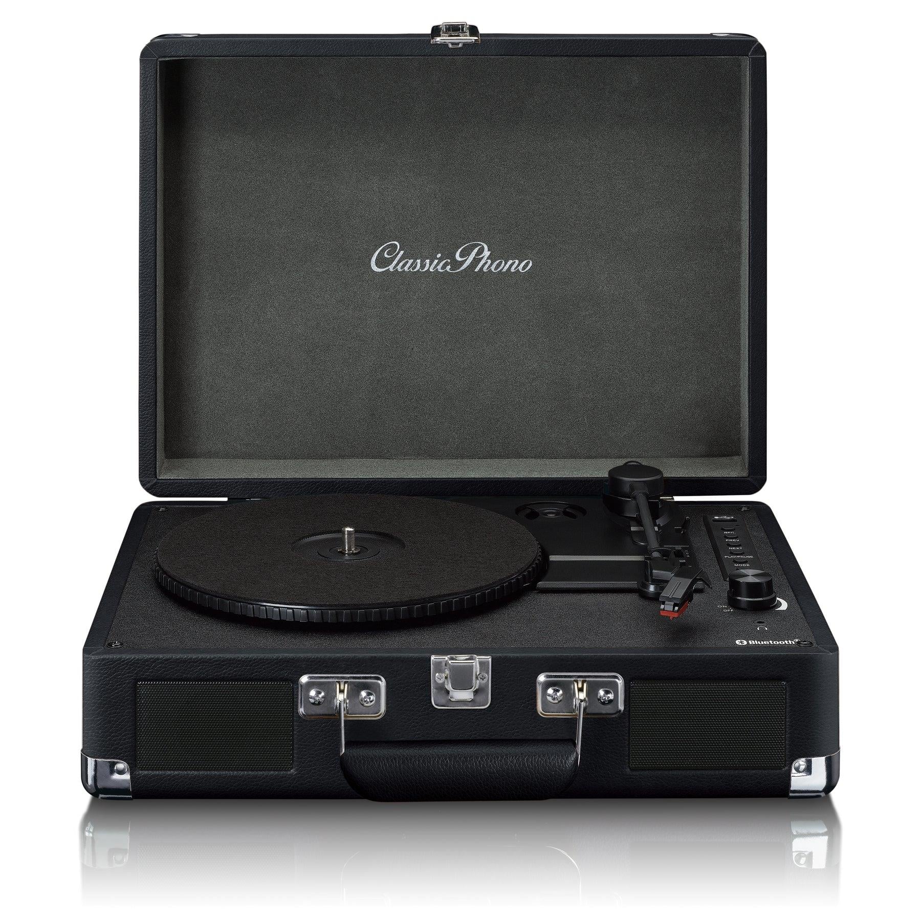 Lenco Classic Phono TT-115 Bk Siyah Hoparlörlü Bluetoothlu Pikap Plak Çalar