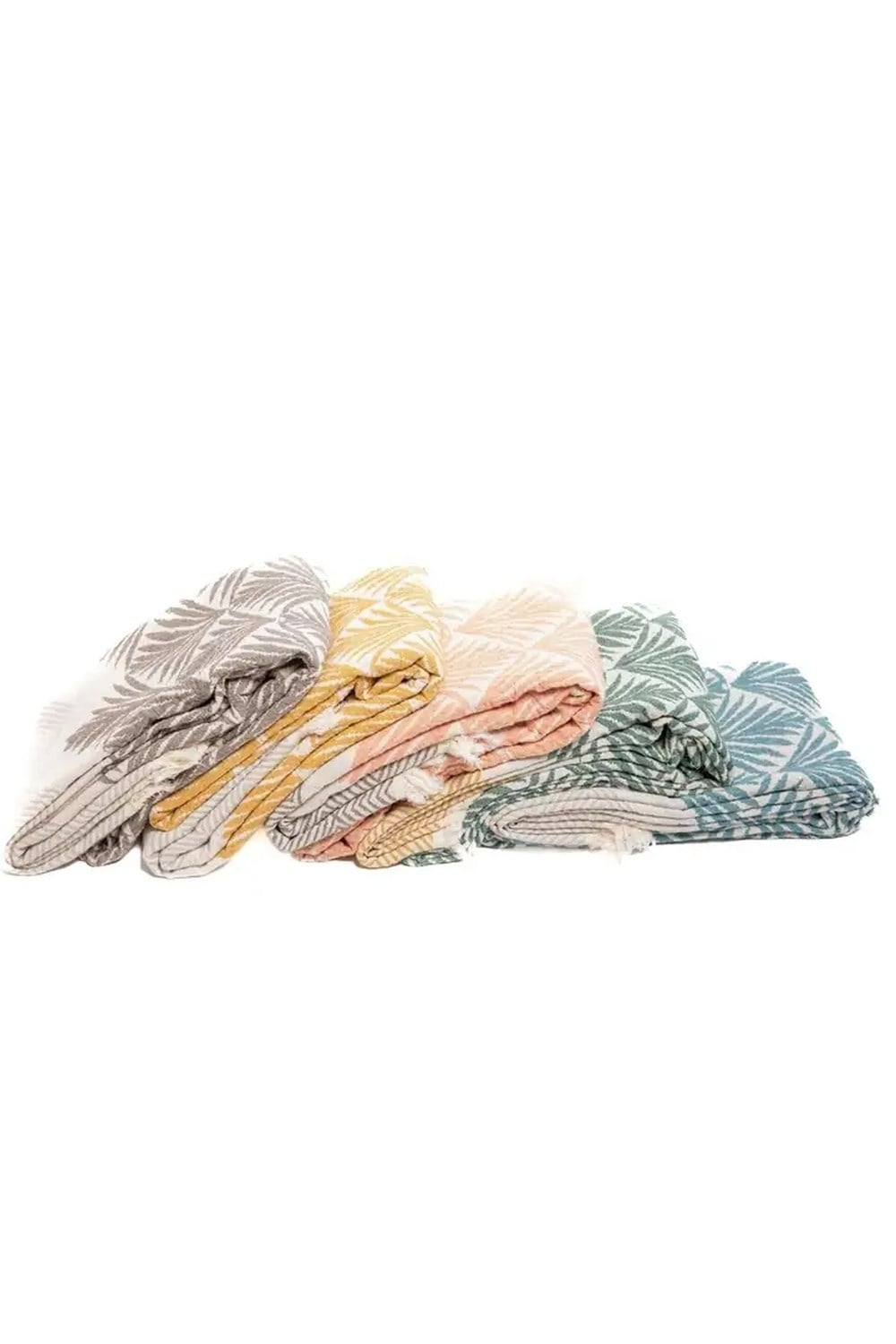 Mylasa Home %100 Pamuk Pan Desenli Çok Amaçlı Koltuk Şalı 130 x 170 (Kırlentsiz) - Yeşil