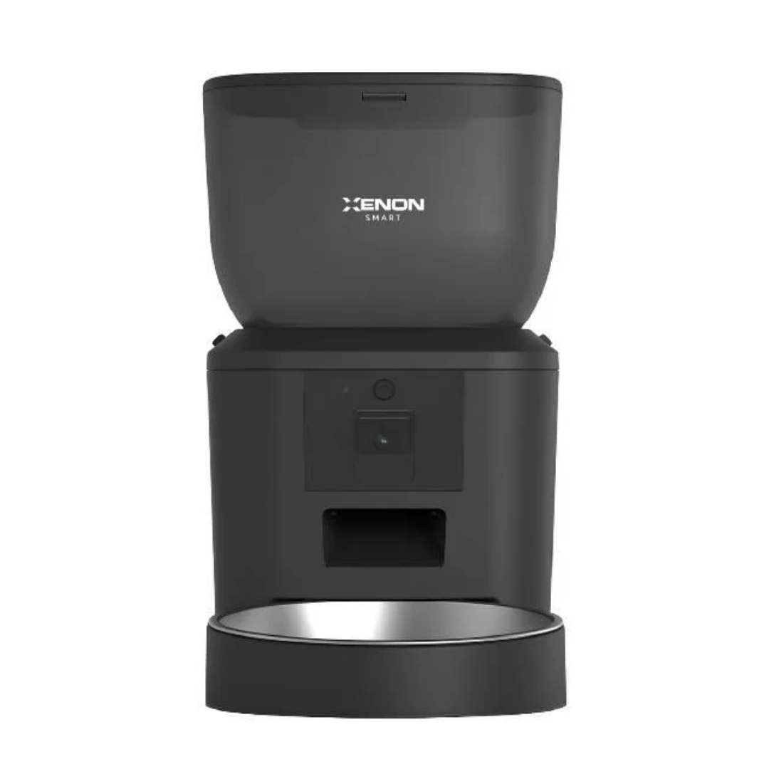 Xenon Smart Akıllı Mama Kabı Siyah Wi-Fi Uzaktan Sesli ve Kamera Kontrollü