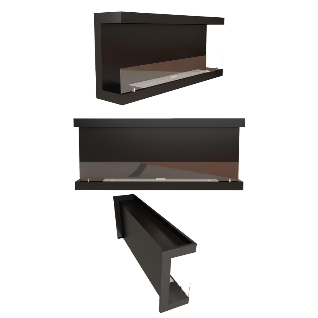 Korflame U Tipi 80 Cm Bioetanol Bacasız Şömine