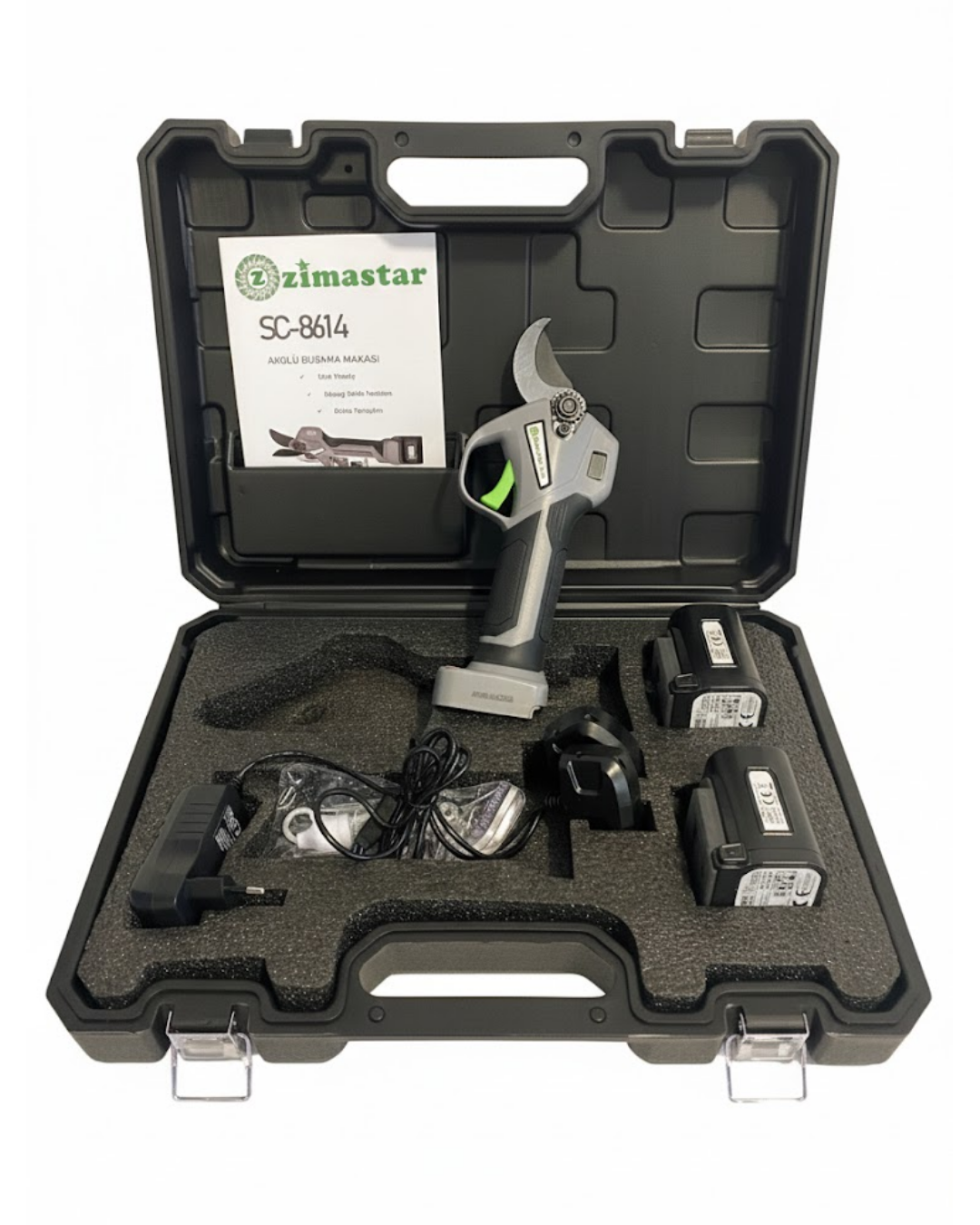 Zimastar SC-8614A/1 2 Akülü Budama Makası 16,8V/4.0Ah 35mm
