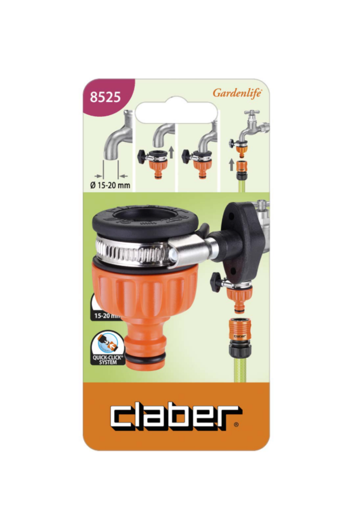 Claber 8525 Kelepçeli Musluk Bağlantısı