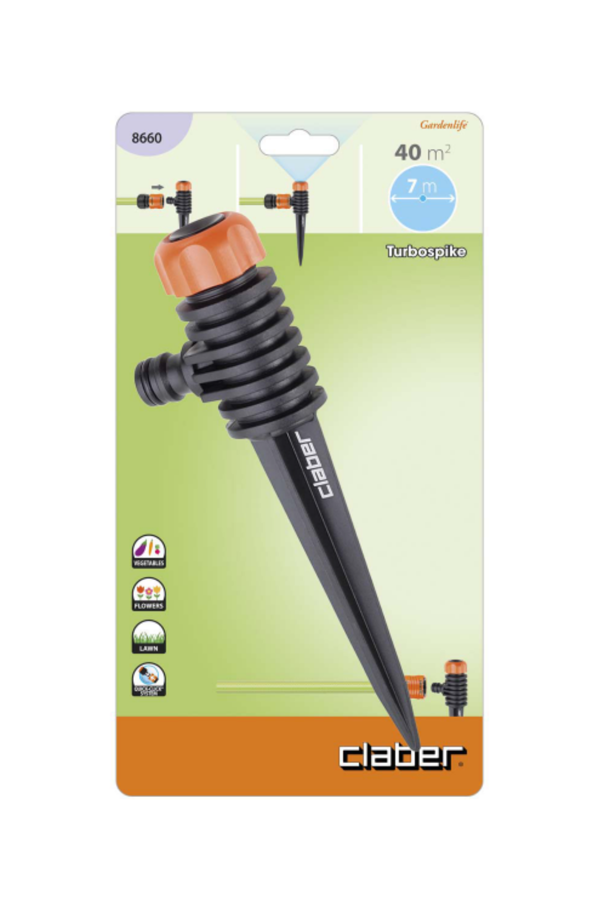 Claber 8660 Turbospike Sabit Sprınkler Fıskiye