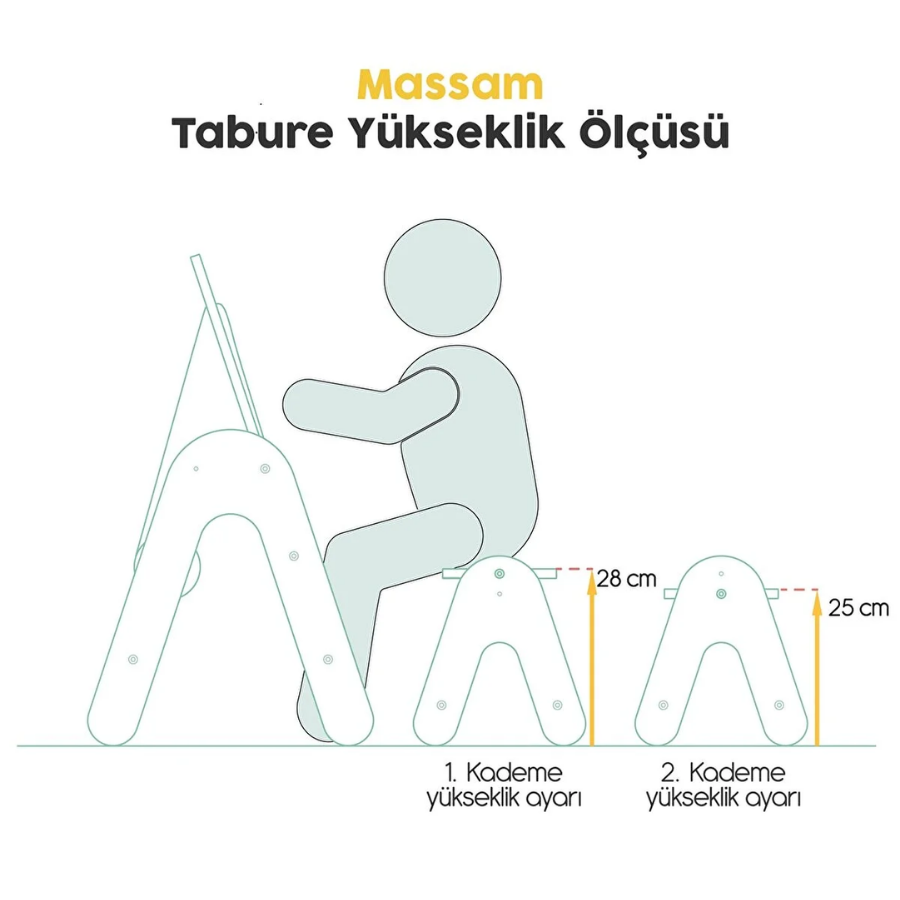 Mamatoyz 01Mf Massam Tilki Figürlü Ahşap Aktivite Masası