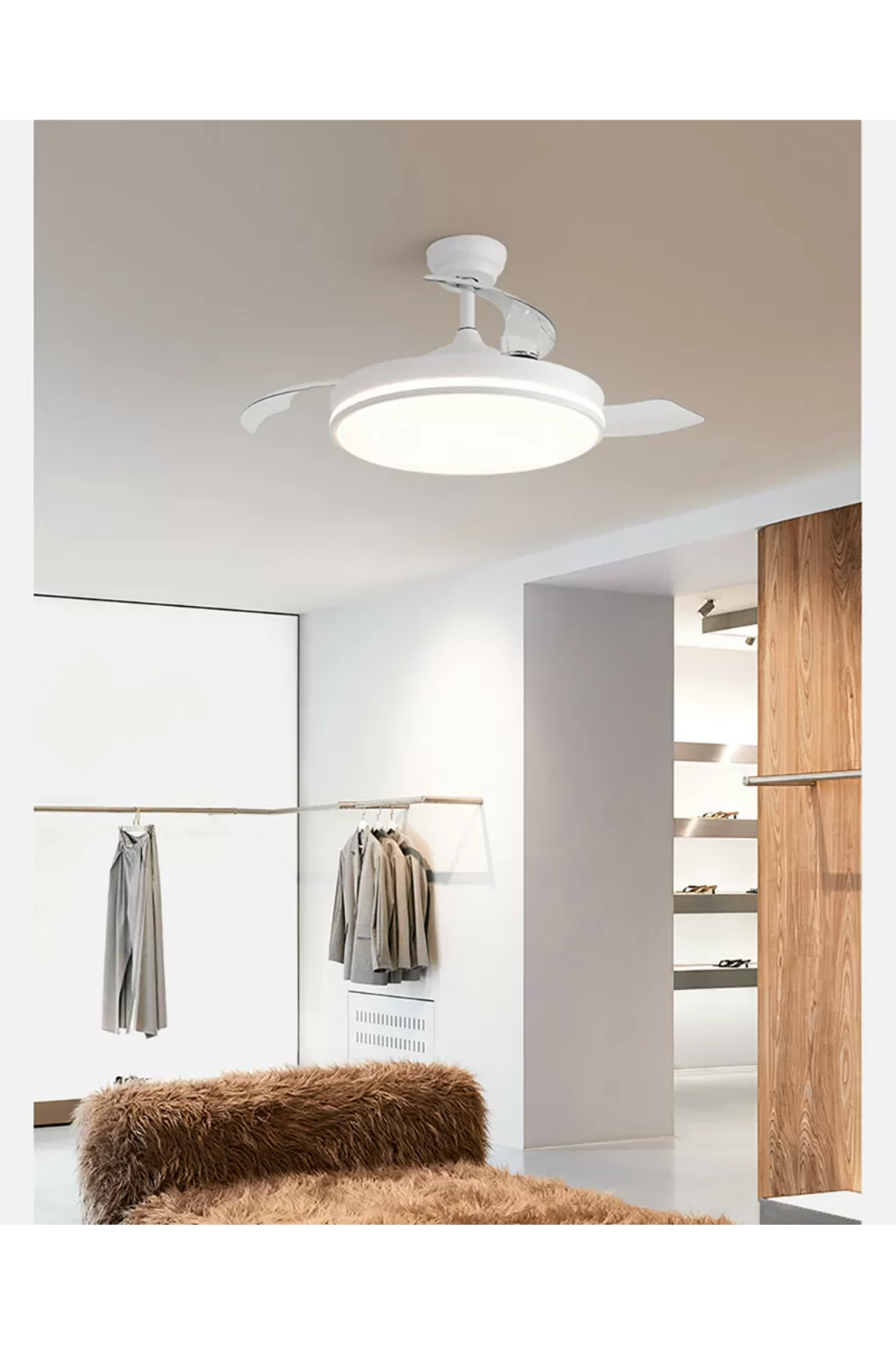 Dlc Espero 25W Bakır Motor Led Beyaz Tavan Vantilatörü 106cm