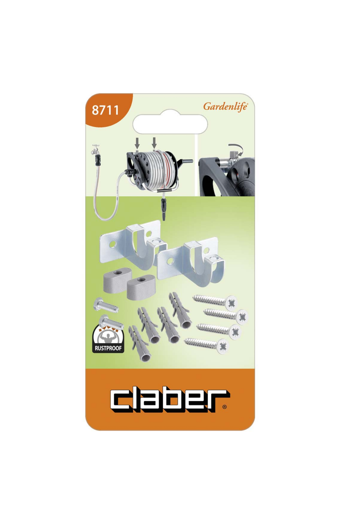 Claber 8711 Hortum Makarası Duvar Montaj Kiti