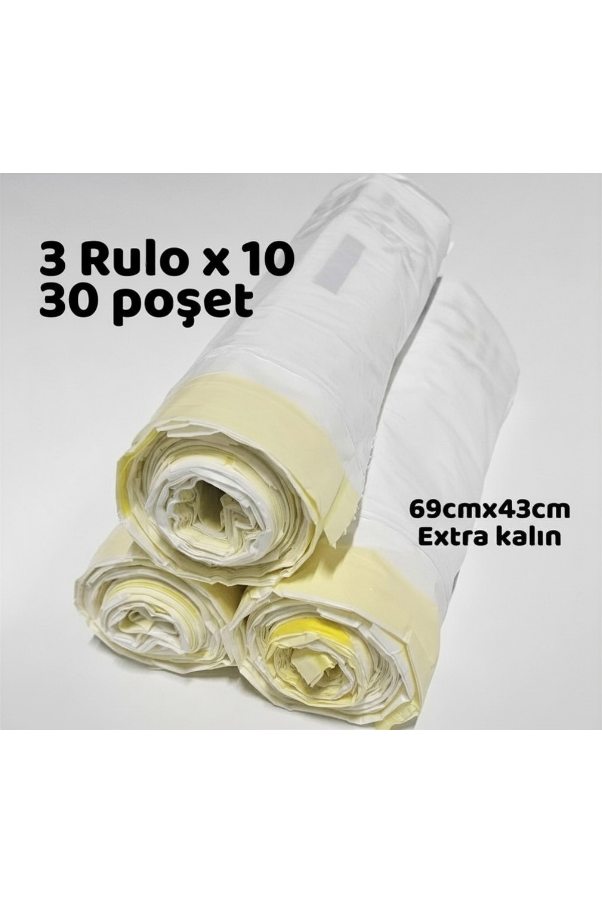 Reyo Neakasa Uyumlu Otomatik Kedi Tuvaleti Yedek Çöp Poşeti 30'lu 69x43 cm – Büyük Boy Dayanıklı İç Torba