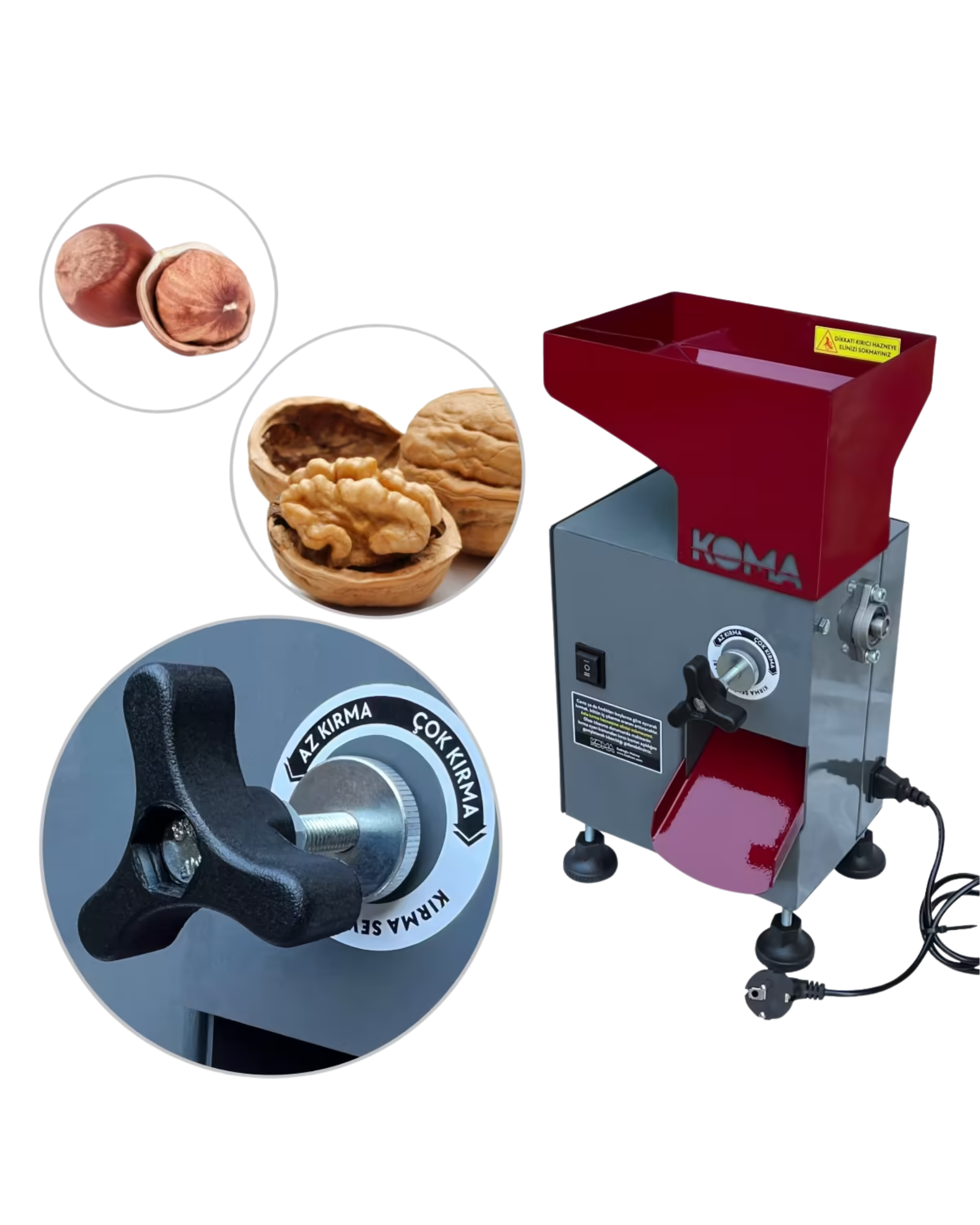 Kadıoğlu Koma CKK40 Kırmatik 220V Ceviz ve Fındık Kırma Makinesi