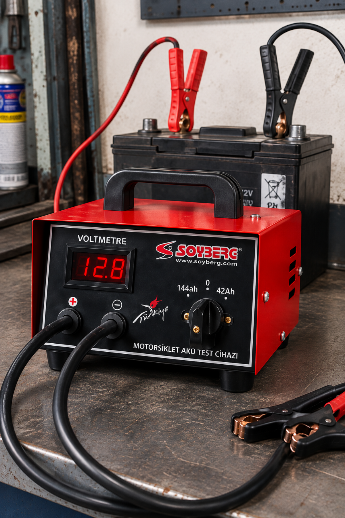 Soyberg MOT-1 1200W 8-35V 5-72A Dijital Akü Test Cihazı