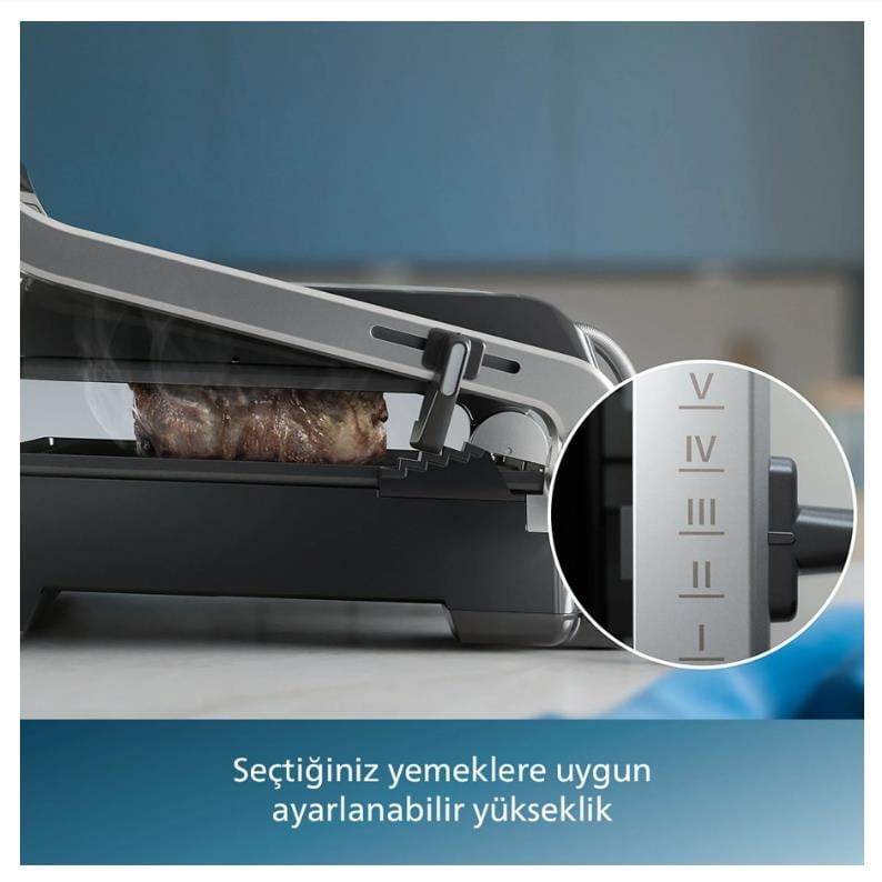 Philips HD6301/90 5000 Serisi Izgara ve Tost Makinesi Inox