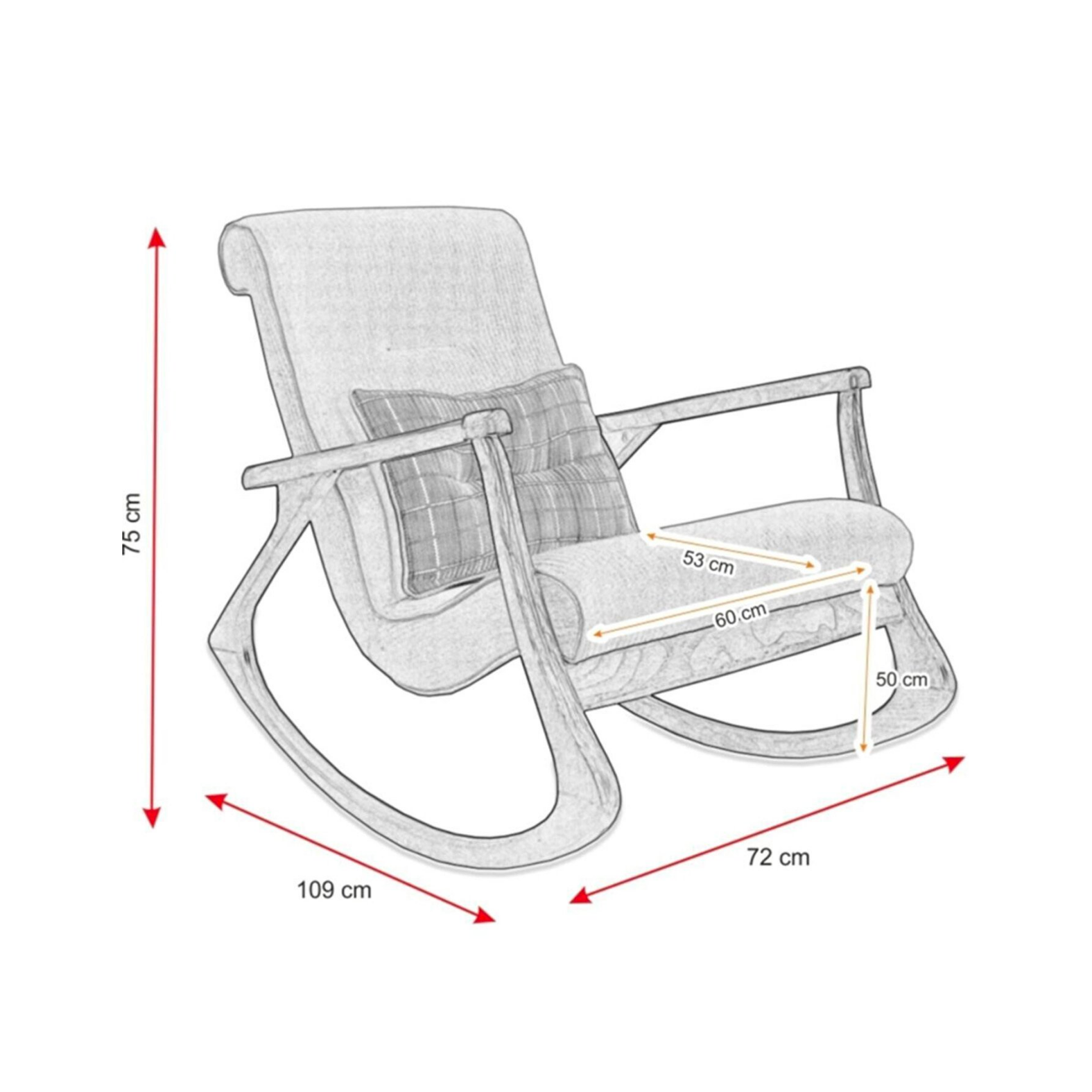 Asedia Ekol Siyah Somon Ahşap Sallanan Sandalye Dinlenme Emzirme Baba Tv Okuma Uzanma Koltuğu Berjer ESS