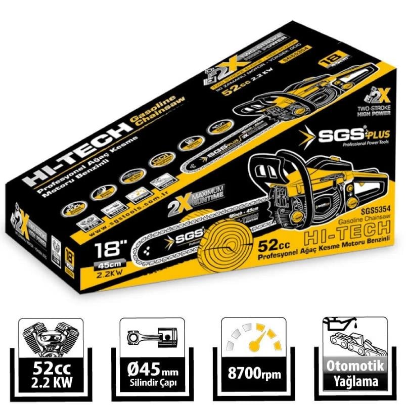 Sgs SGS5354 Benzinli Ağaç Kesme Makinesi
