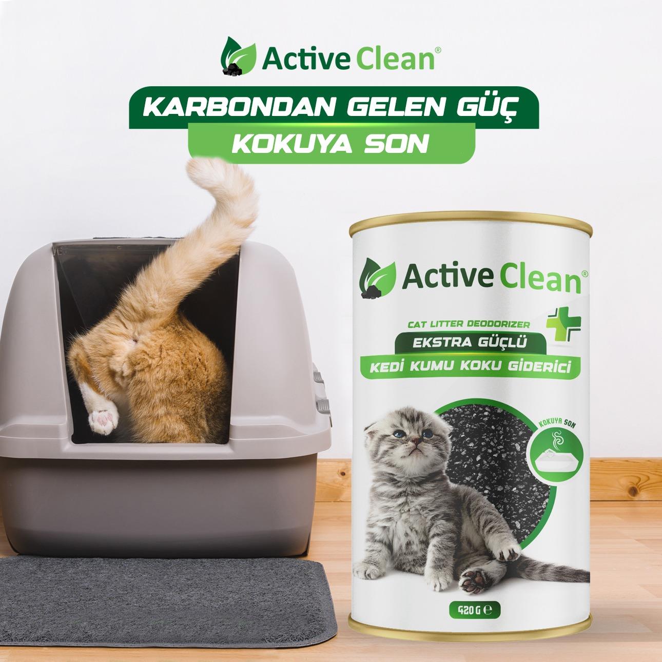 Active Clean Plus Kedi Kumu Koku Giderici 420gr