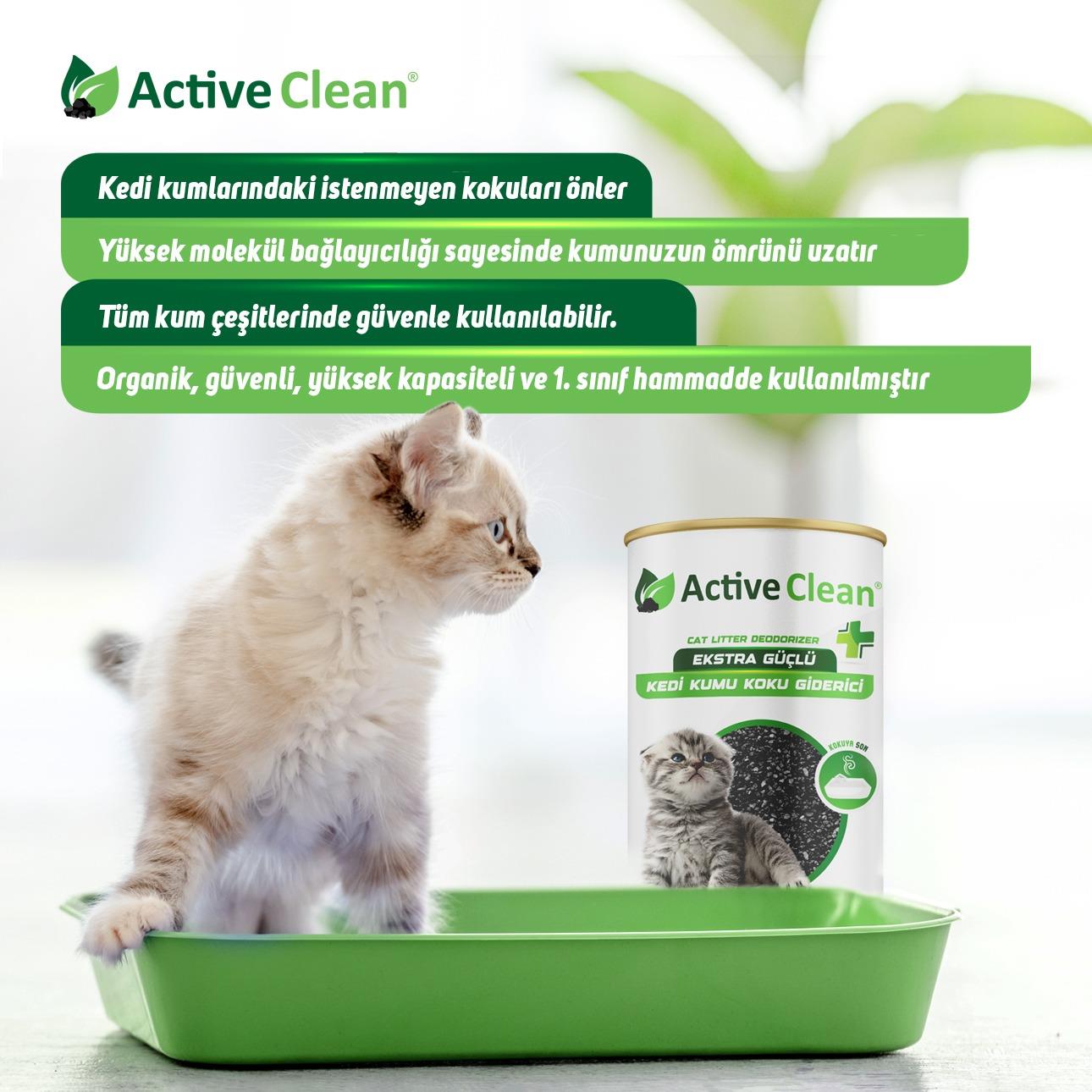 Active Clean Plus Kedi Kumu Koku Giderici 420gr