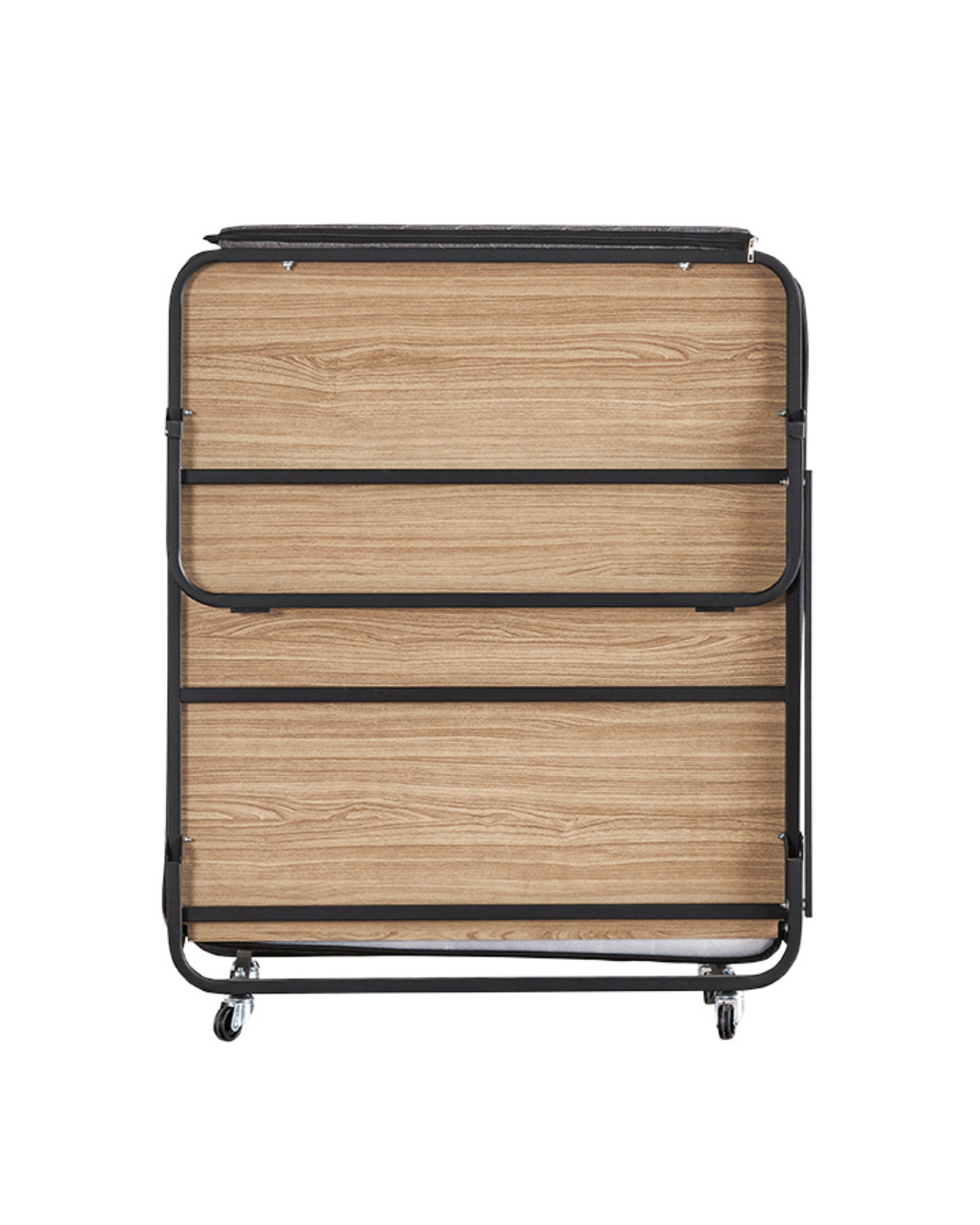 Niron Premium Katlanır Yatak 90x200 cm Paket Yaylı Lüks Yatak ve Kaydırmaz Kumaş Kaplı Karyola