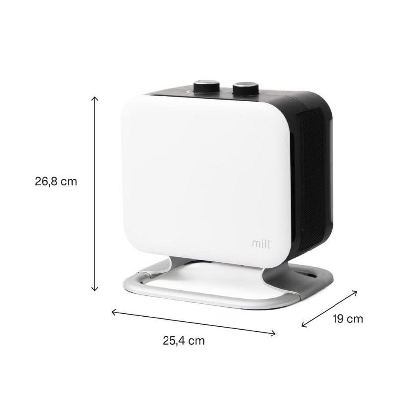 Mill Fan Isıtıcı 1800 W-Beyaz