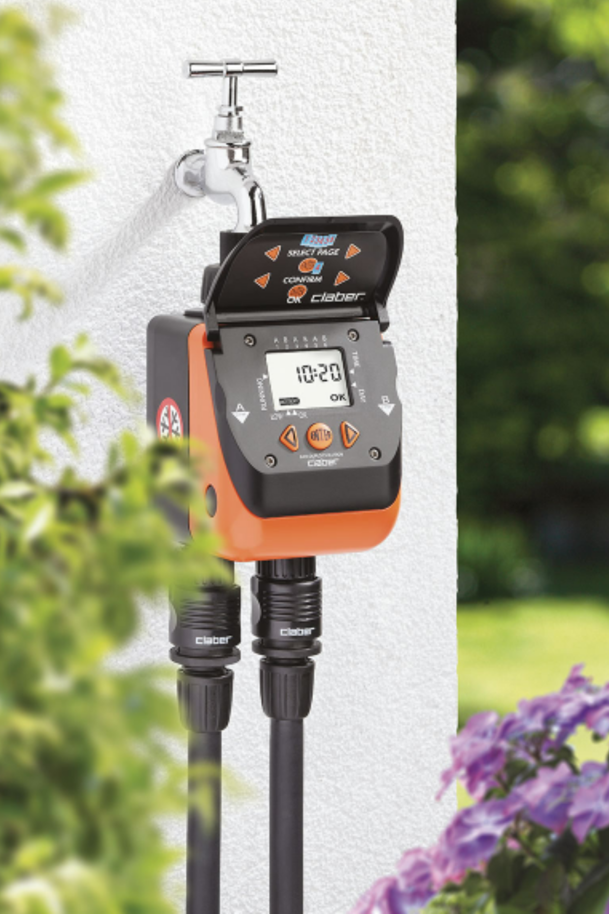 Claber 8410 Aquadue Duplo Evolution İki Çıkışlı Sulama Zamanlayıcı