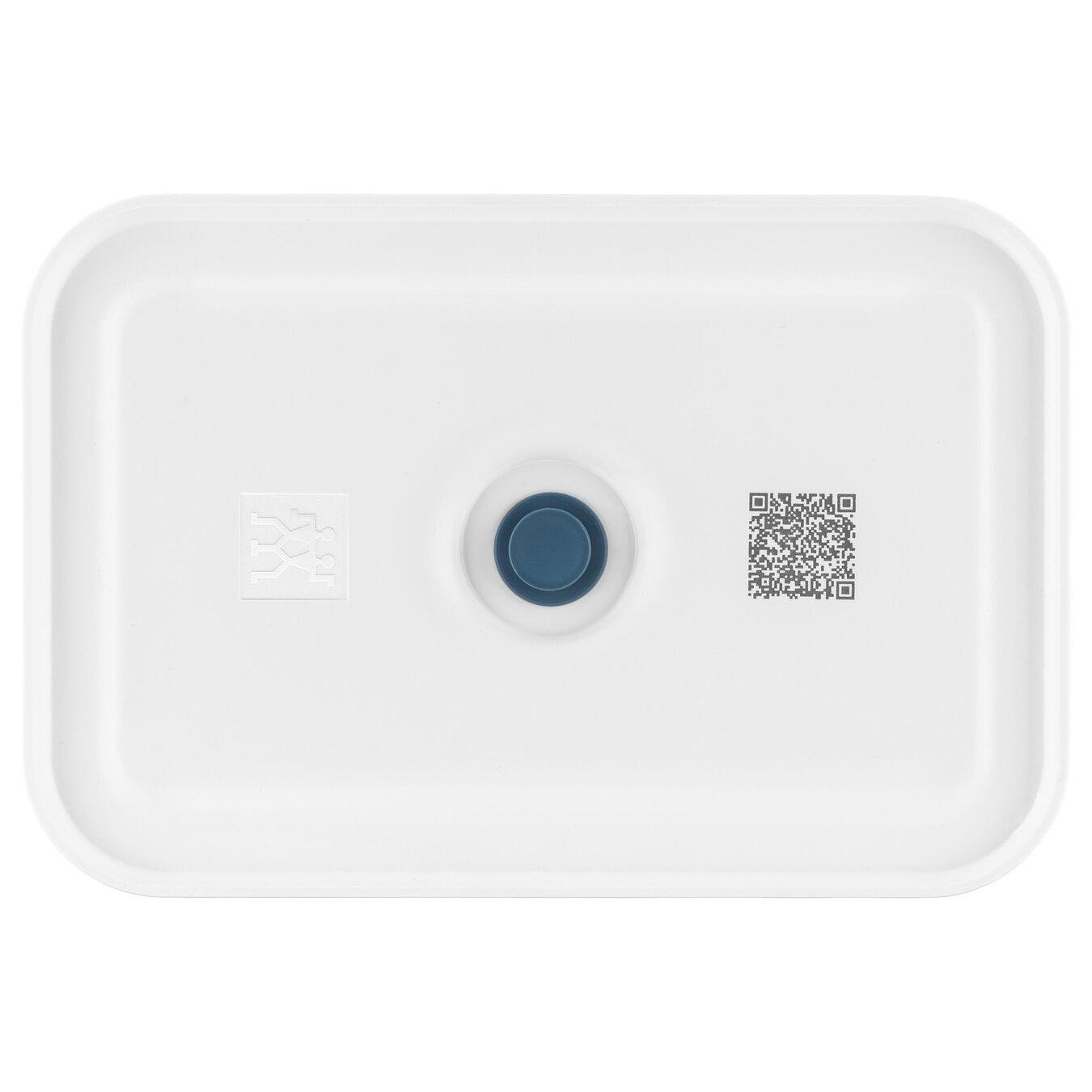 Zwilling Fresh & Save Vakumlu Yemek Taşıma Kabı, L Düz, Plastik, Yari Şeffaf-Akdeniz Mavisi