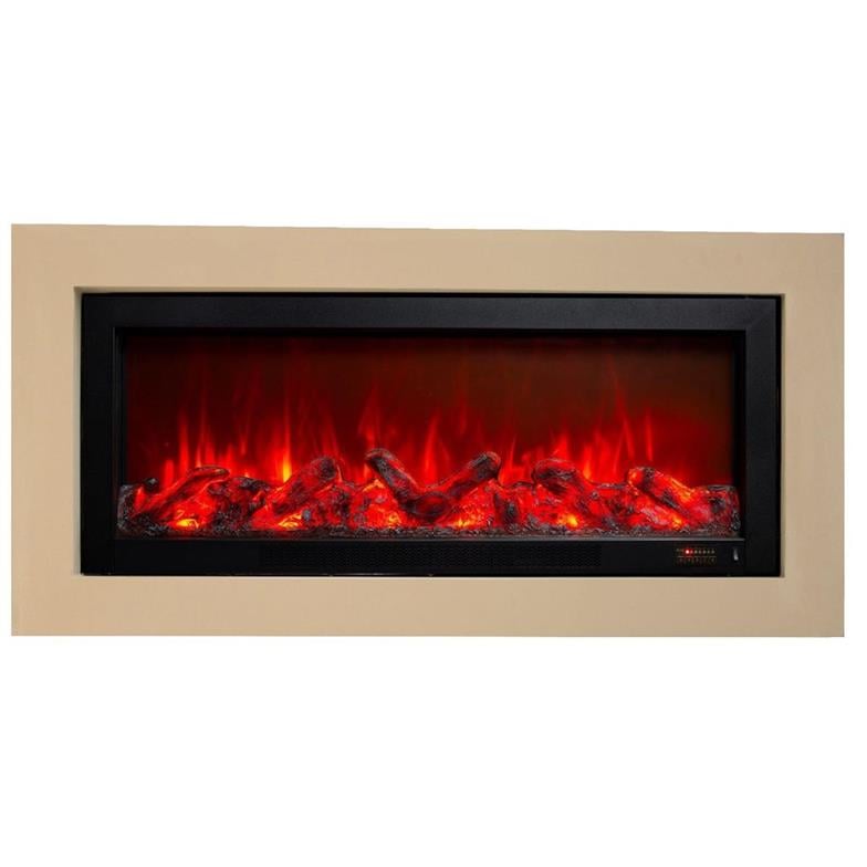 Alaz Efekt Elektrikli Şömine Haznesi Ses Efektli Bluetoothlu 130 cm 1800 W