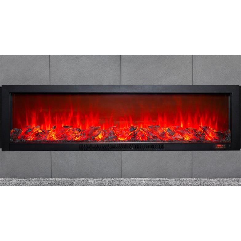 Alaz Efekt Elektrikli Şömine Haznesi Ses Efektli Bluetoothlu 180 cm 1800 W